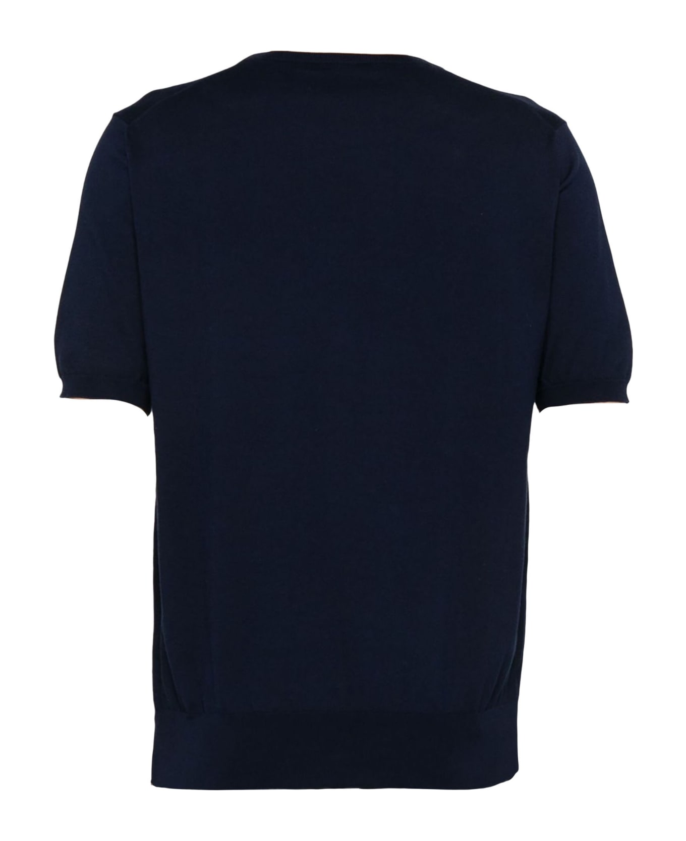 Cruciani Navy Blue Cotton T-shirt - Blue