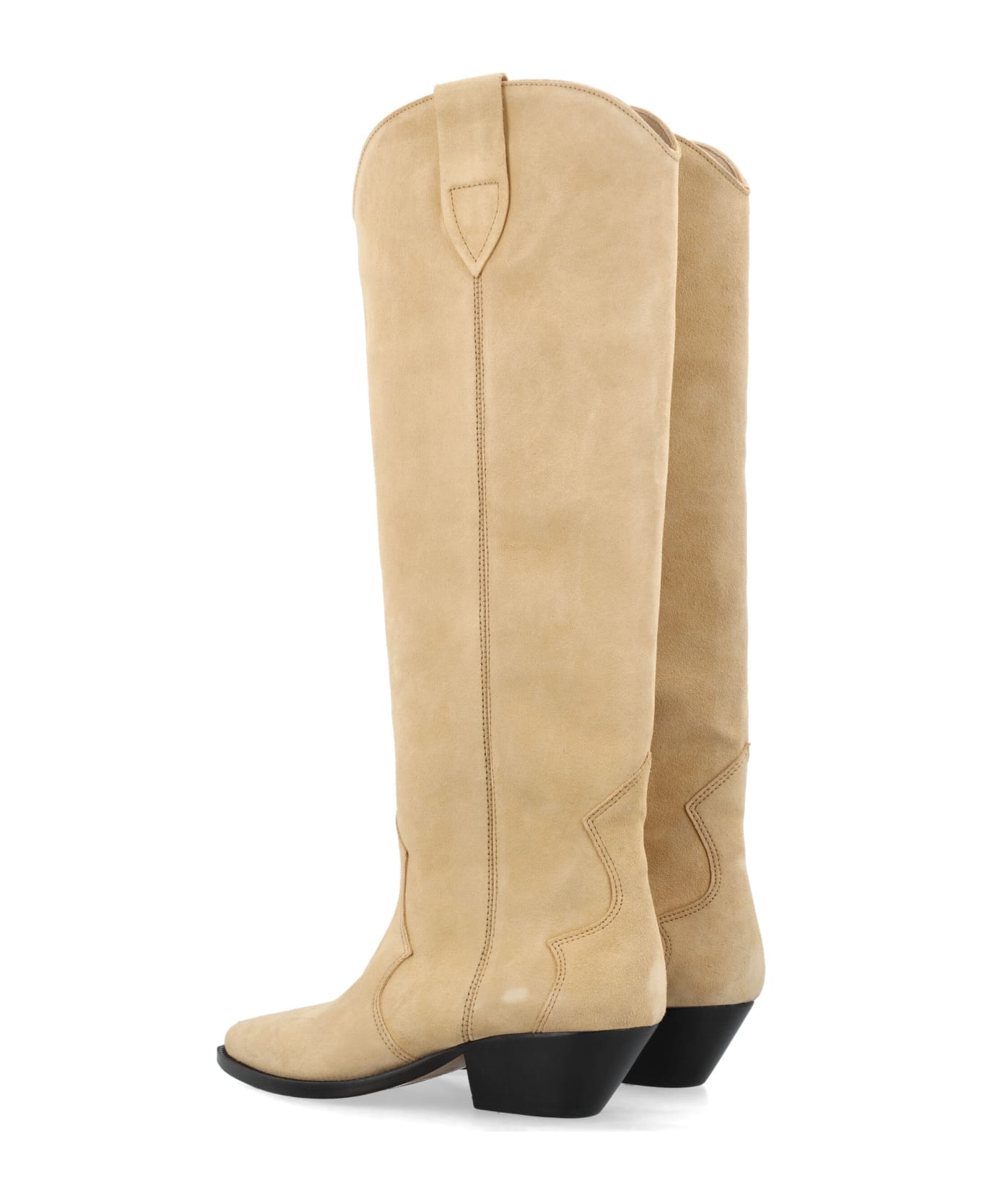 Isabel Marant Denvee Suede Boots - BEIGE