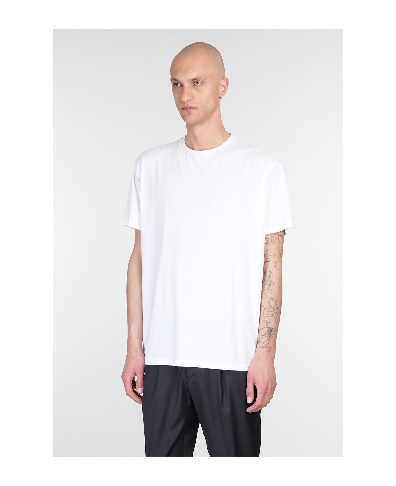 Low Brand B150 T-shirt In White Cotton - white
