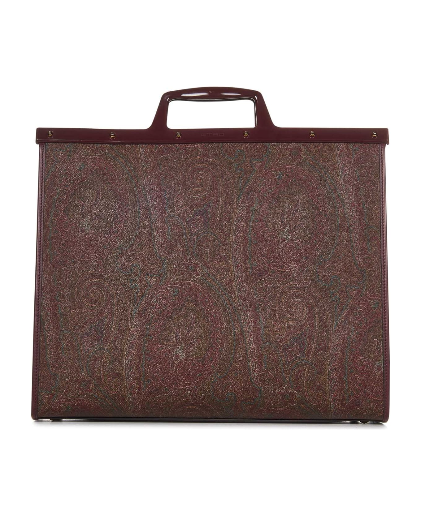 Etro Love Trotter Paisley Large Tote - Red
