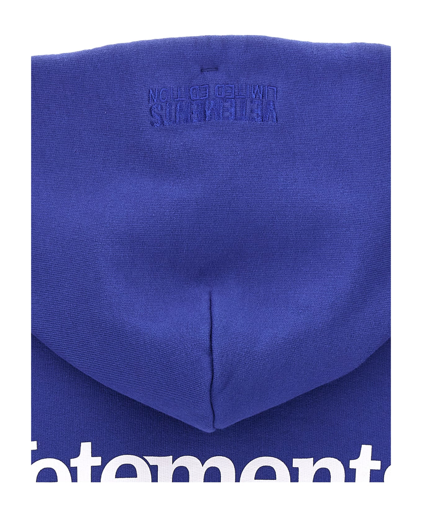 VETEMENTS 'campaign Logo' Hoodie - Blue