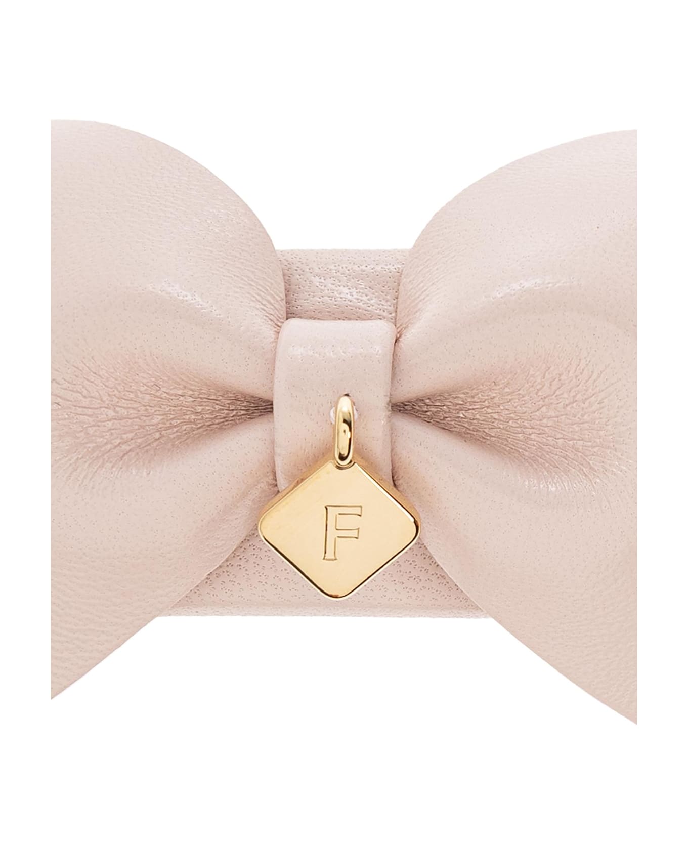 Ferragamo Leather Hair Clip - PINK