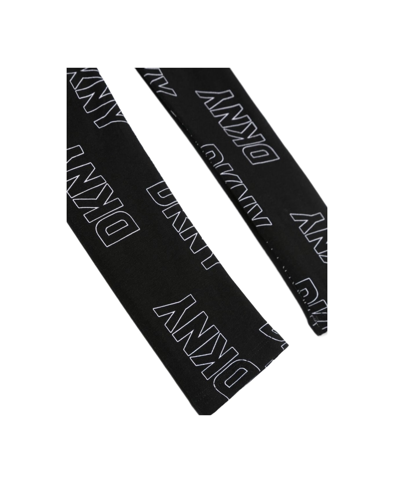 DKNY Allover Logo Leggings - BLACK
