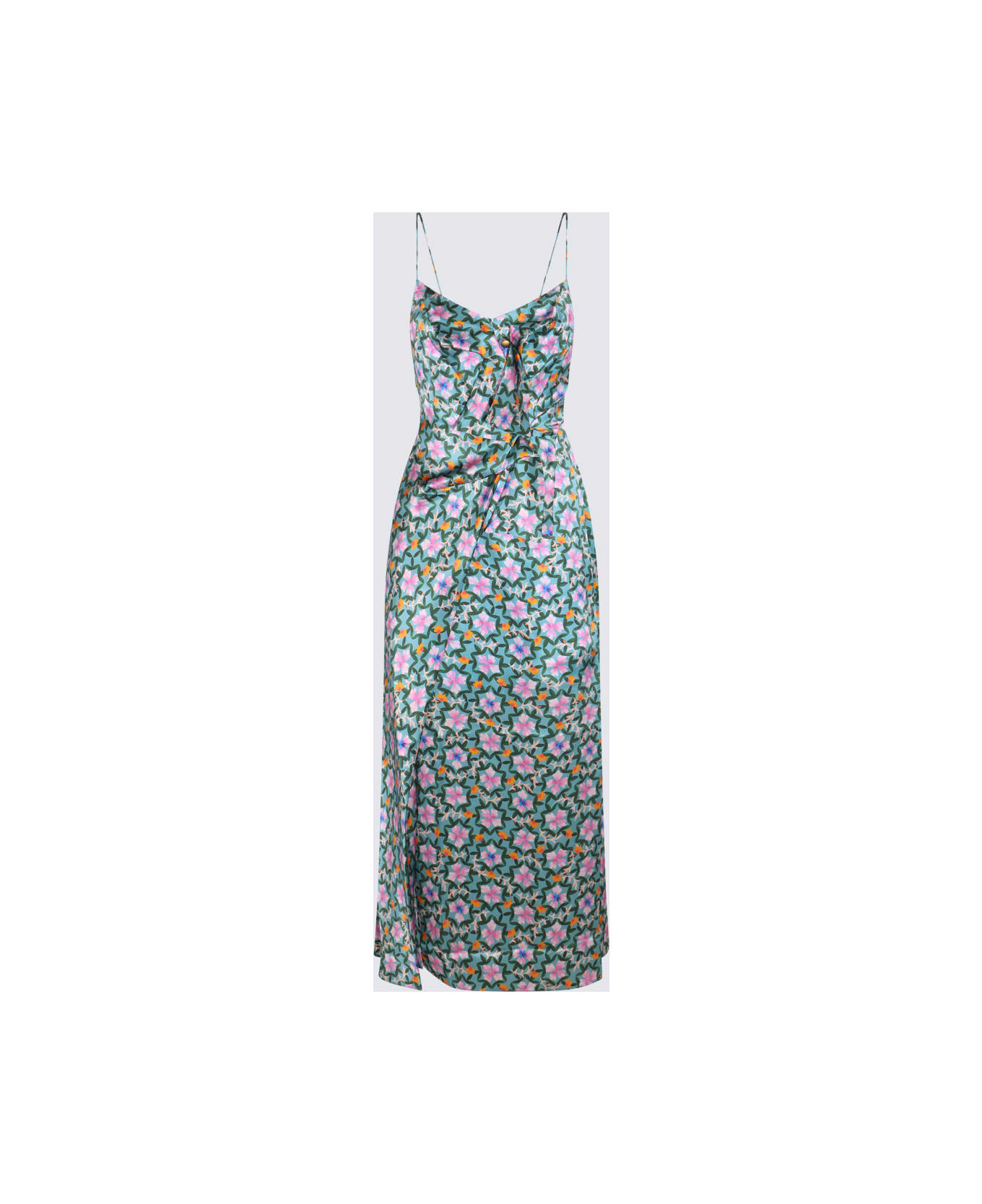 Saloni Multicolor Dress - SORREL TEAL ワンピース＆ドレス
