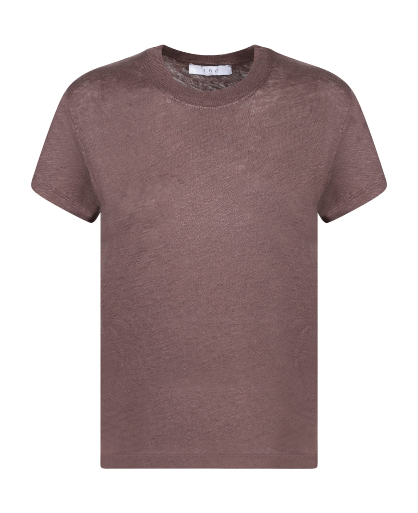 IRO Brown Linen T-shirt - Brown
