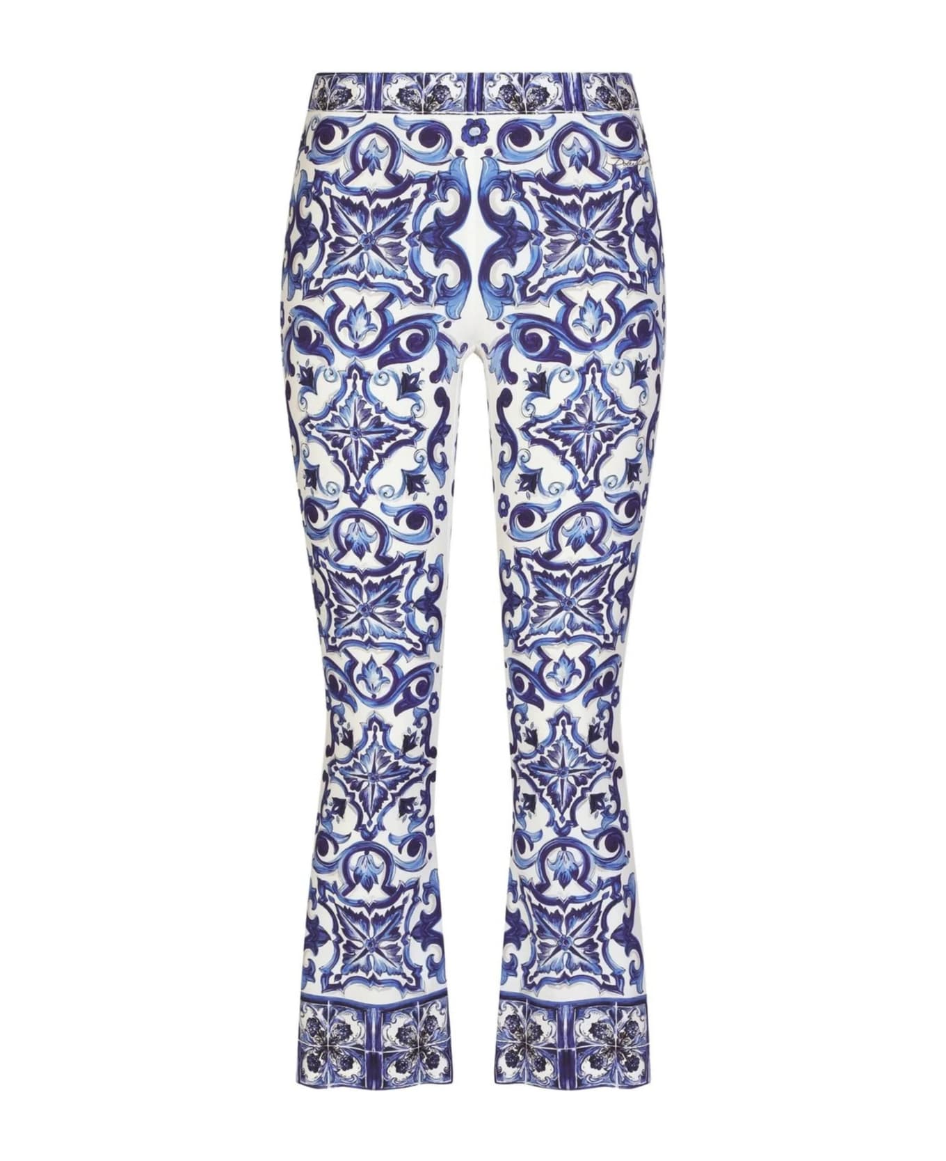 Dolce & Gabbana Pantaloni St Maiolica - Tn Blu
