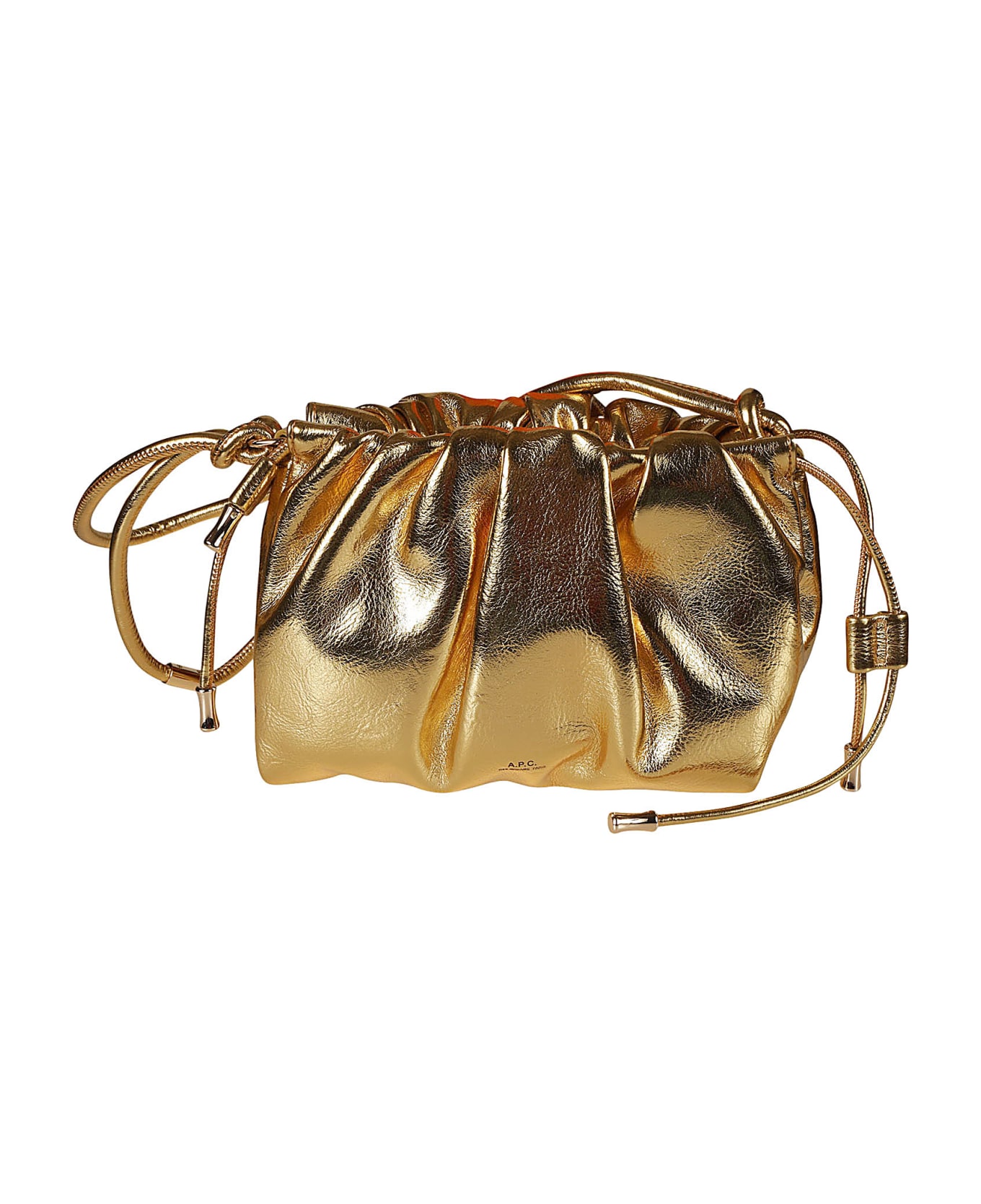 A.P.C. Ninon Mini Drawstring Shoulder Bag - GOLD