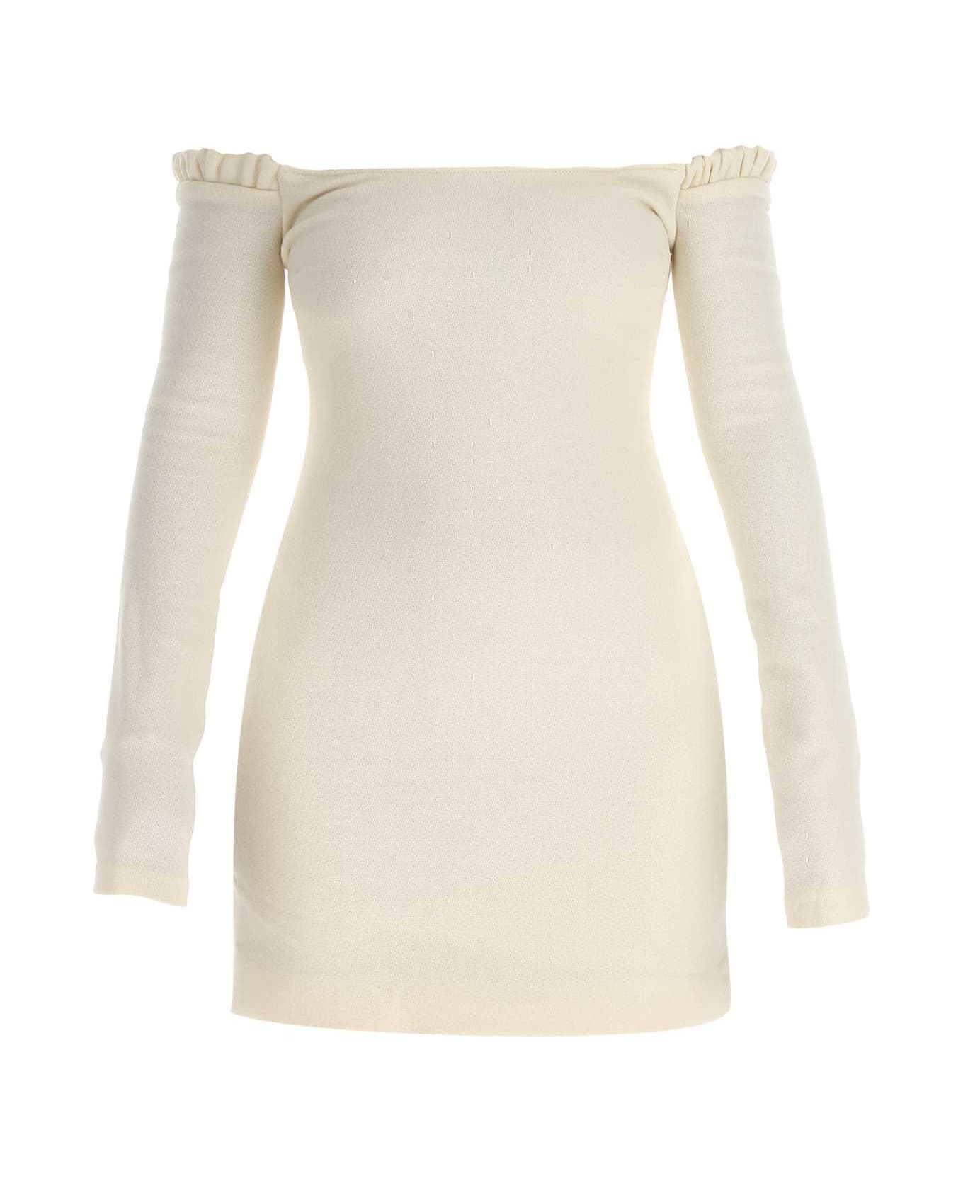 Khaite Ivory Wool Octavia Mini Dress - 108