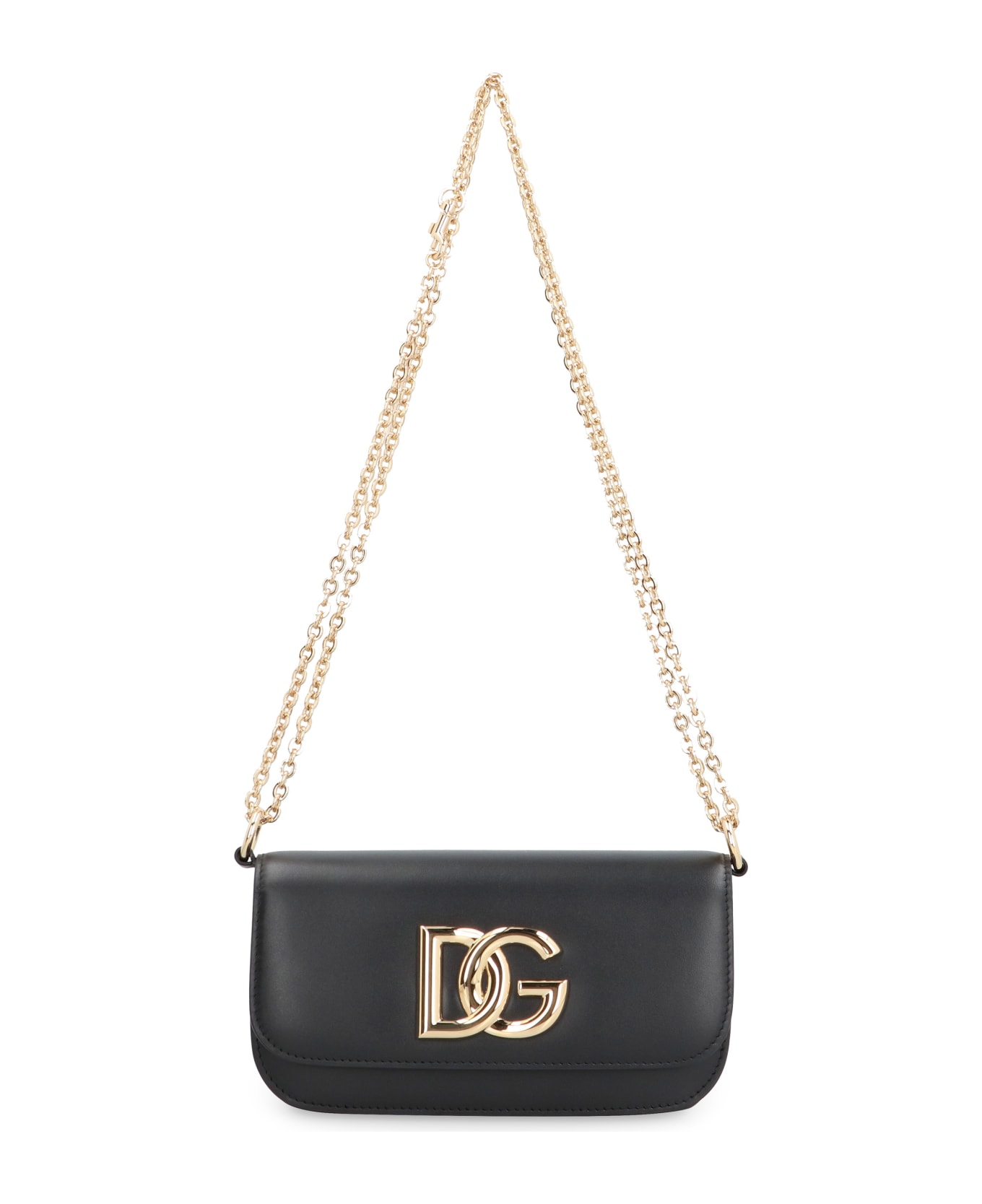 Dolce & Gabbana 3.5 Leather Handbag - black