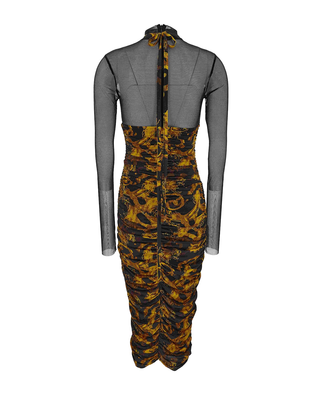 Versace Jeans Couture Black Long Dress - Black