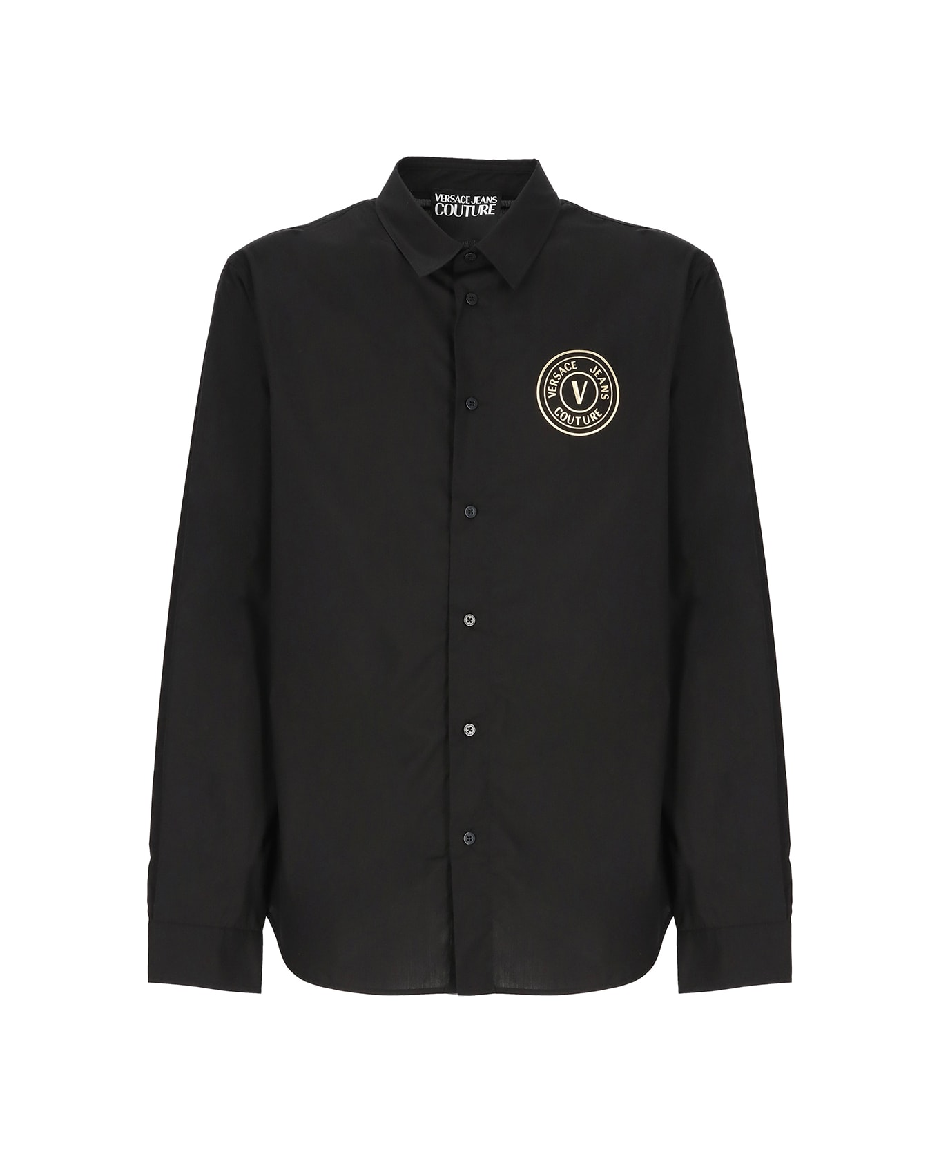 Versace Jeans Couture Logoed Shirt - Black シャツ