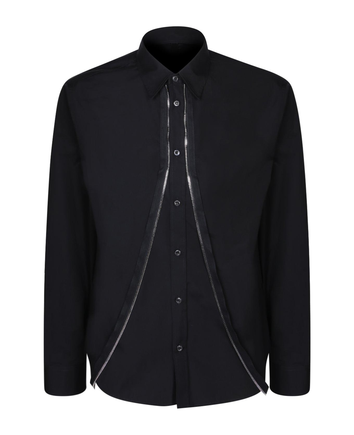 Dsquared2 Icon Clubbing Zip-effect Shirt - BLACK