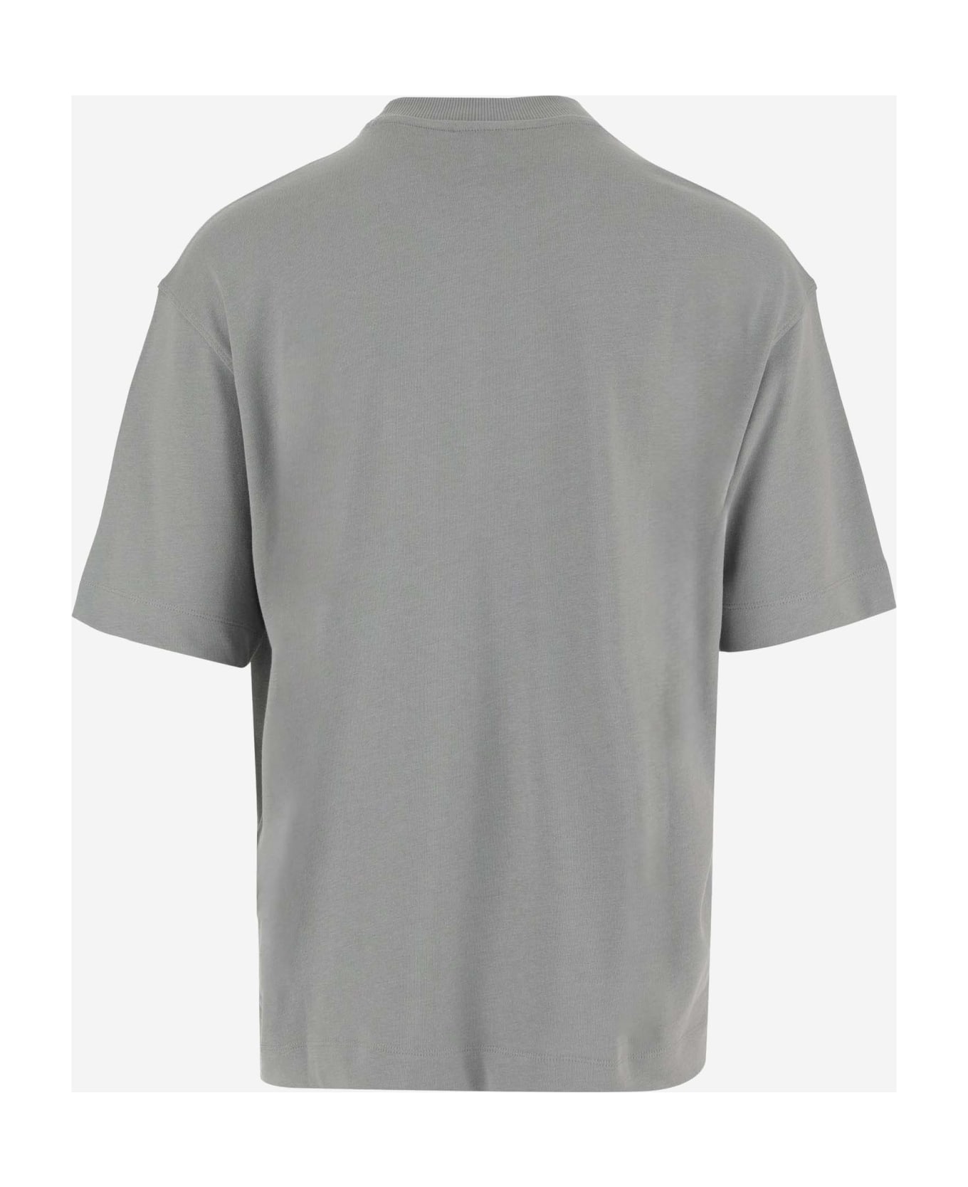 Emporio Armani Cotton T-shirt With Logo - Grey シャツ