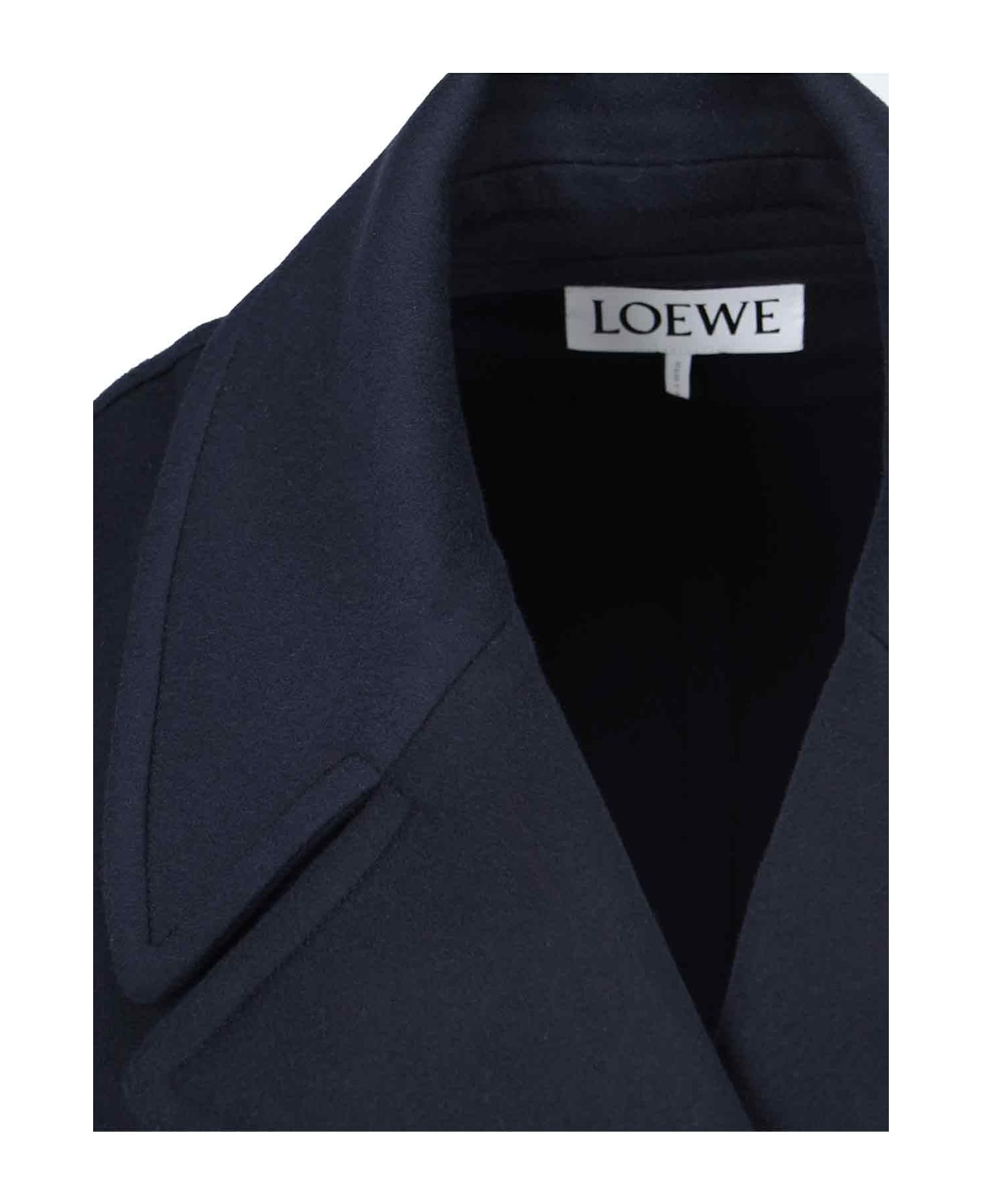 Loewe Double-breasted Mini Coat - Blue