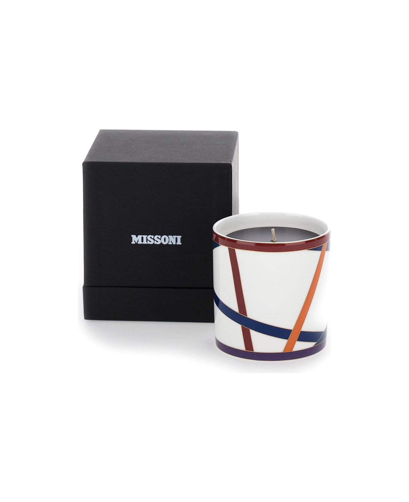 Missoni Nastri_mtc Scented Candle W/fine Bone China Porcelain Container ã 8,5xh9 - Multicolor