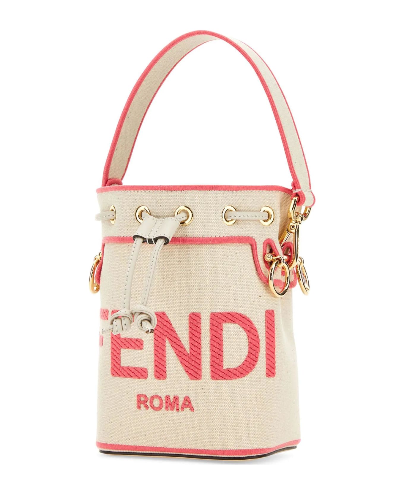 Fendi Jaquard Mini Bag - IVORYRED