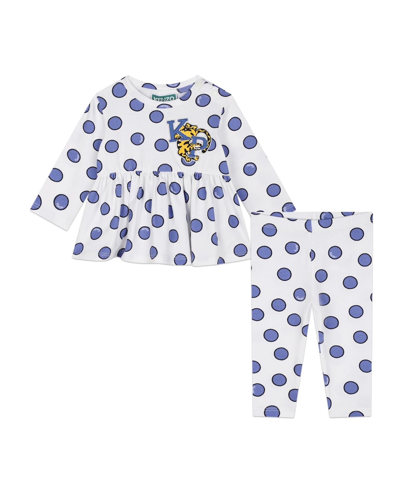 Kenzo Kids Blouse And Leggings Set - White ボディスーツ＆セットアップ