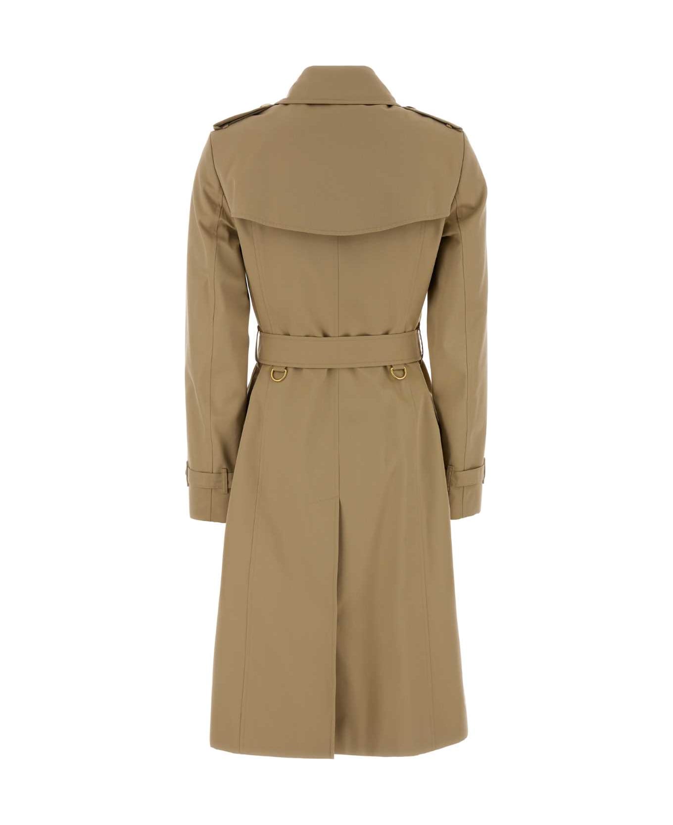 Burberry Beige Twill Trench Coat - HONEY