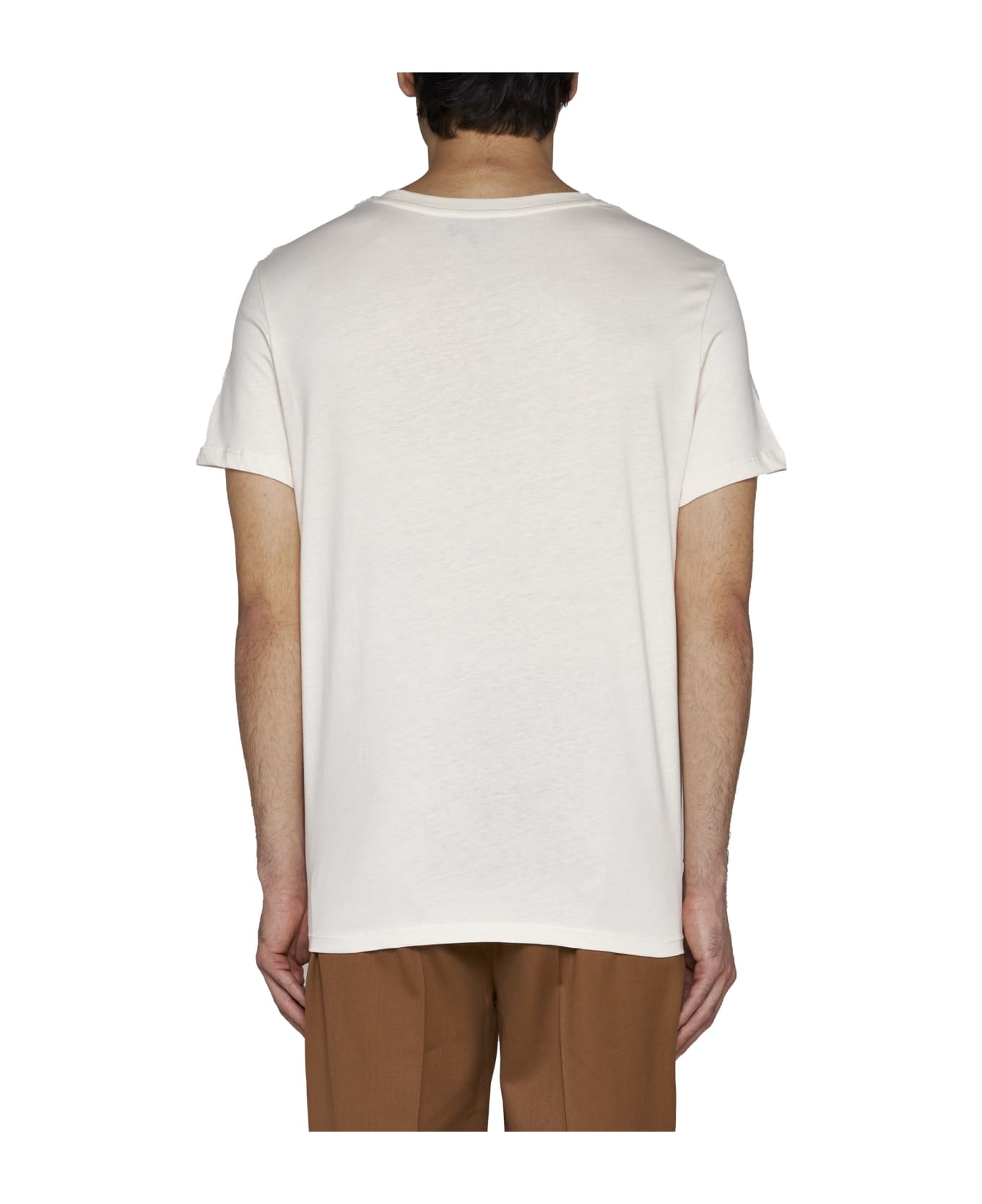 A.P.C. T-shirt With Logo - Blanc casse