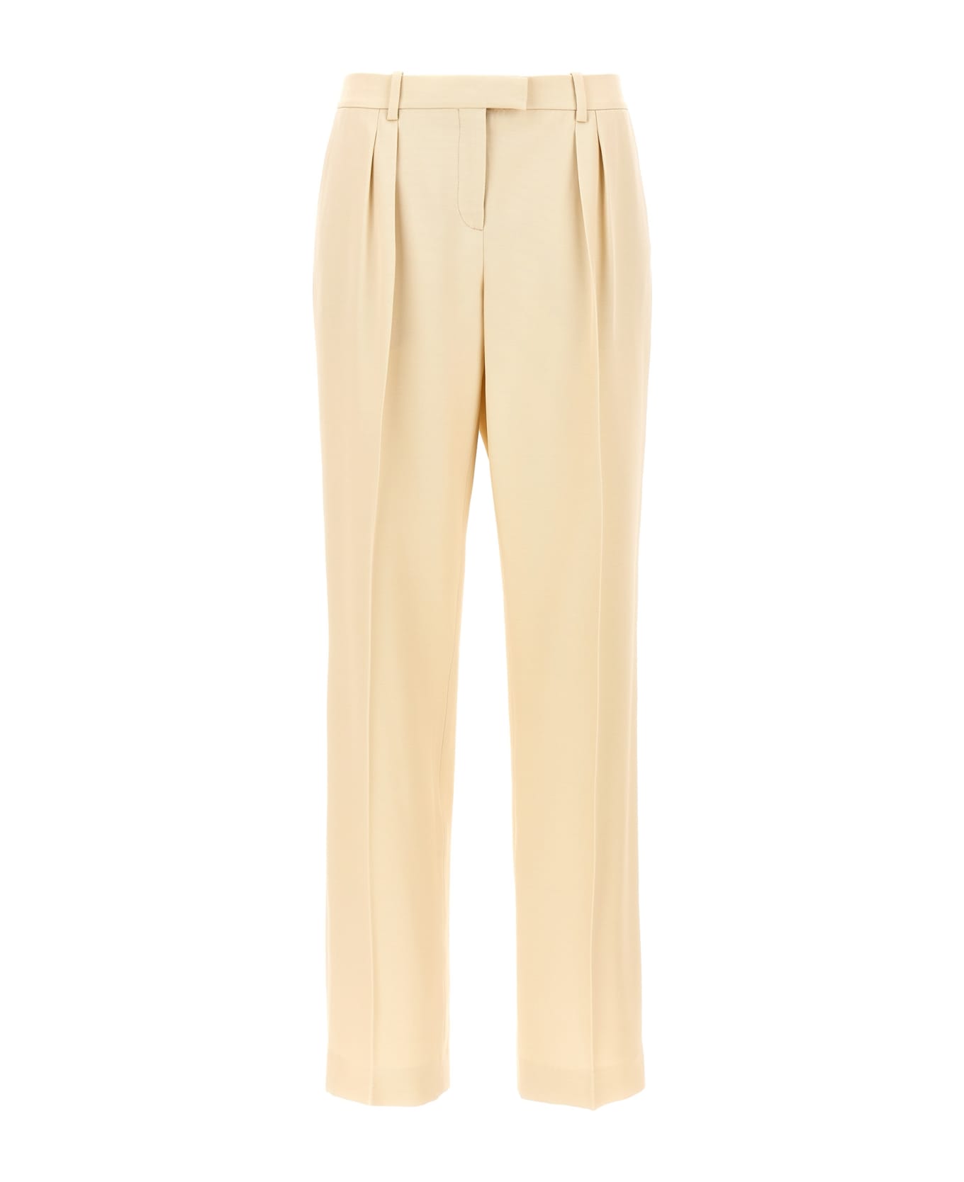 Tom Ford Pants With Front Pleats - Beige