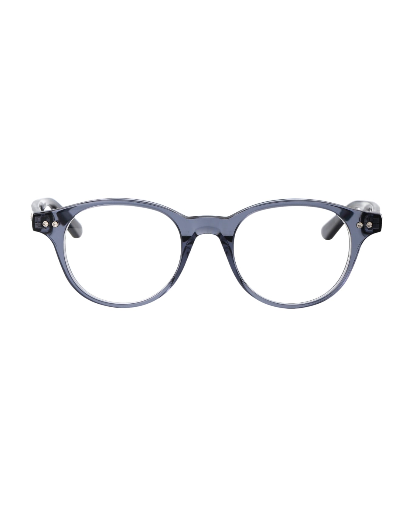 Montblanc Mb0255o Glasses - 003 BLUE BLUE TRANSPARENT アイウェア