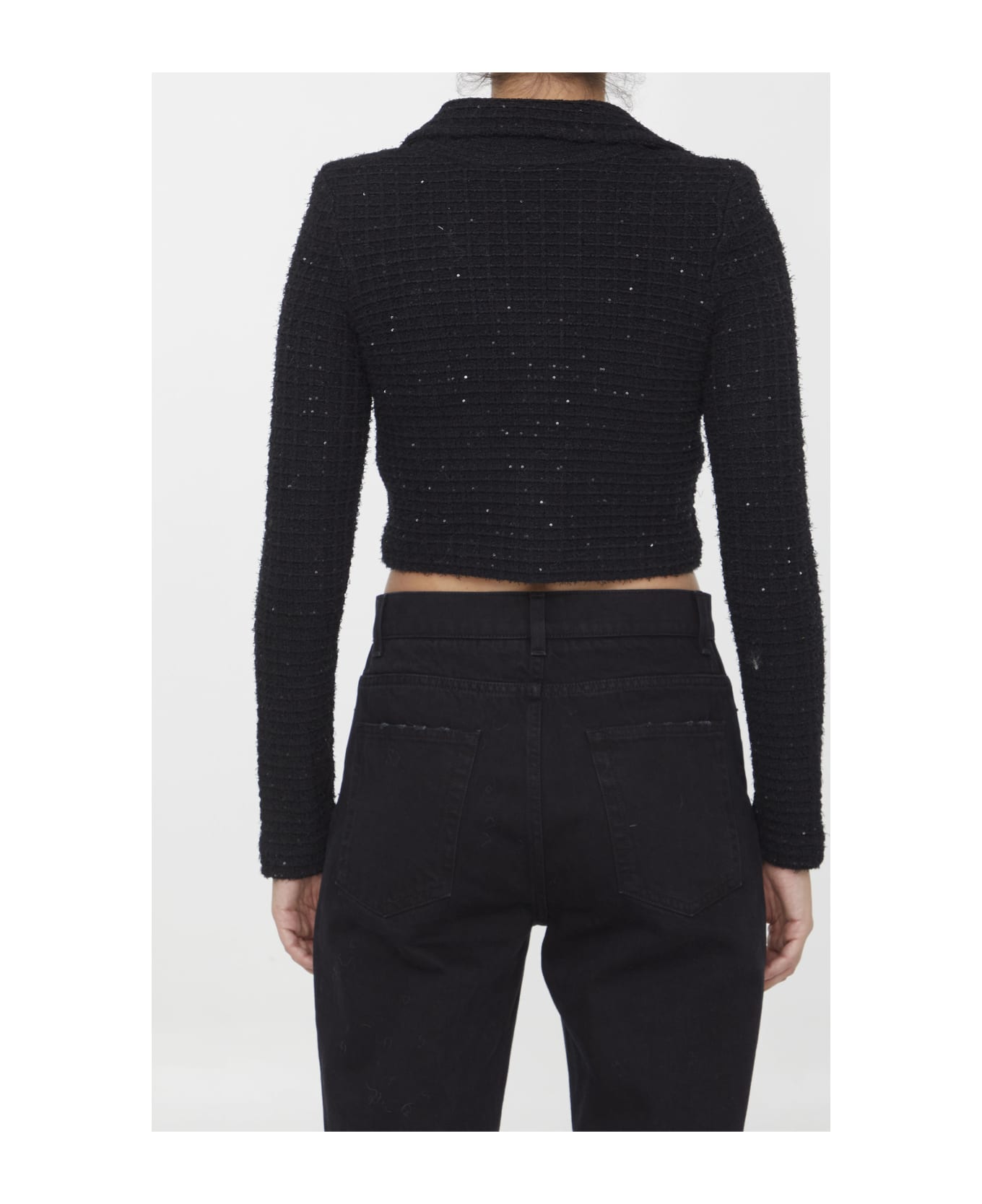 selfportrait Sequin Knit Jacket italist