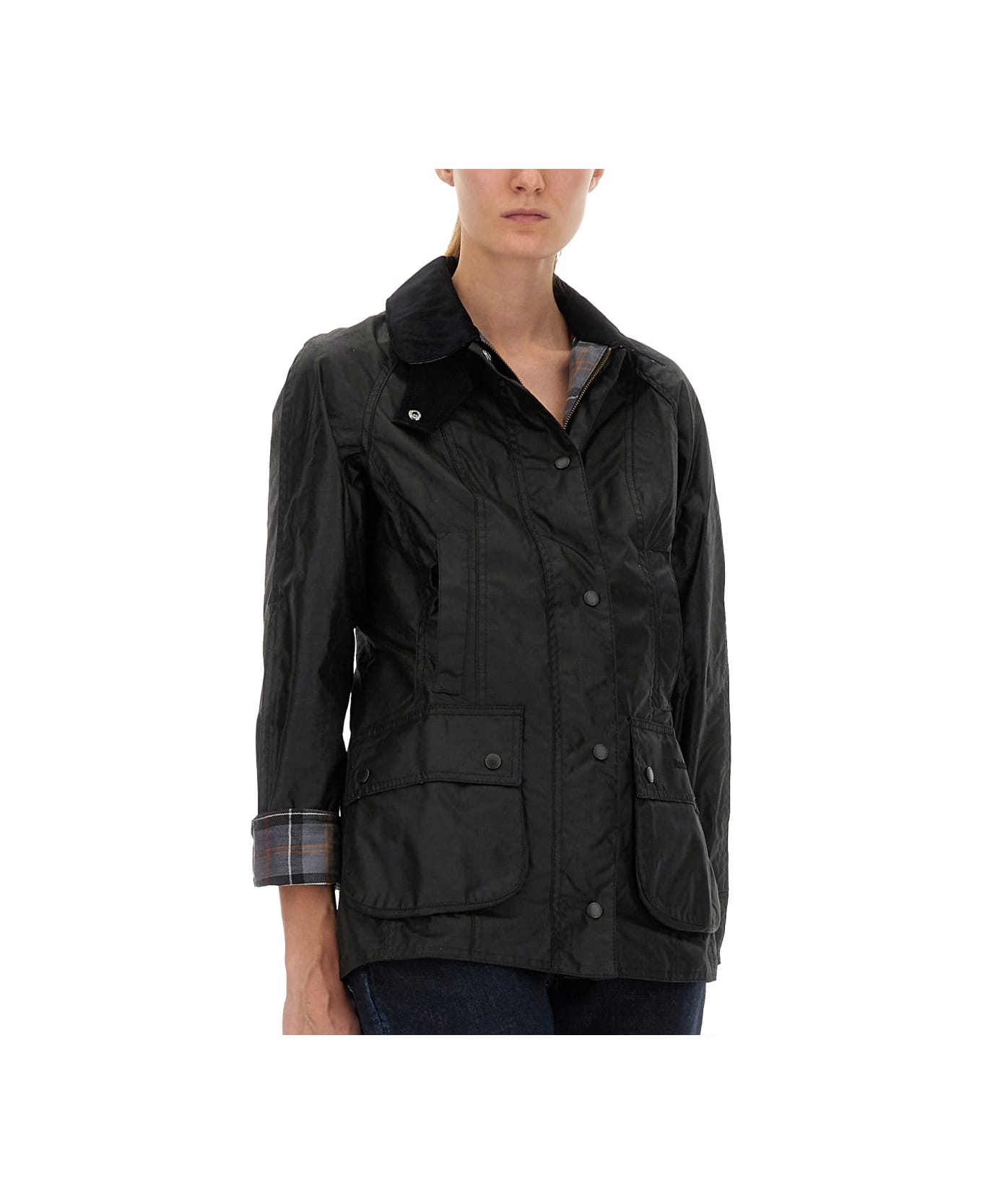 Barbour Waxed Jacket "beandell" - BLACK