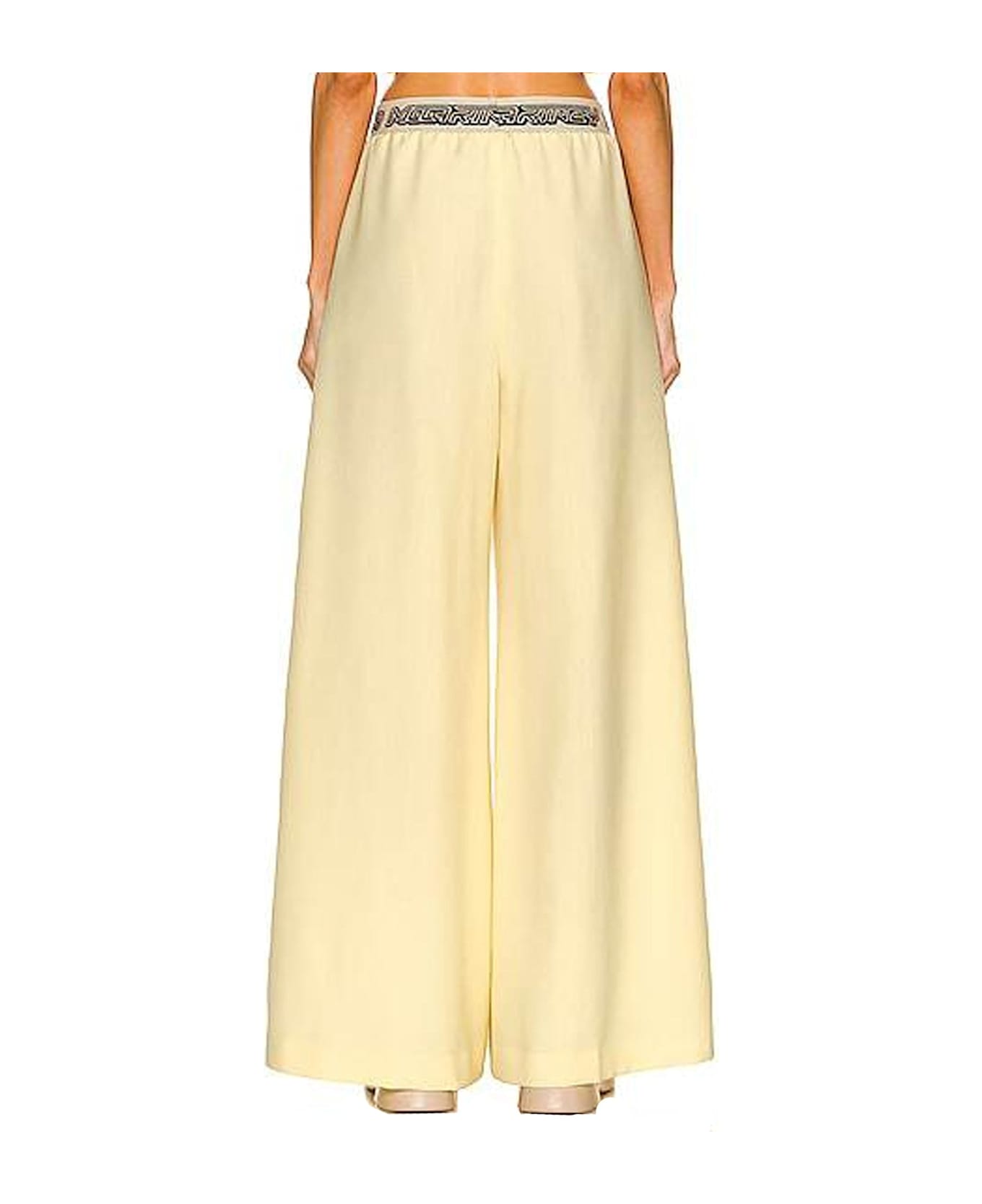 Stella McCartney Logo Wool Pants - Yellow