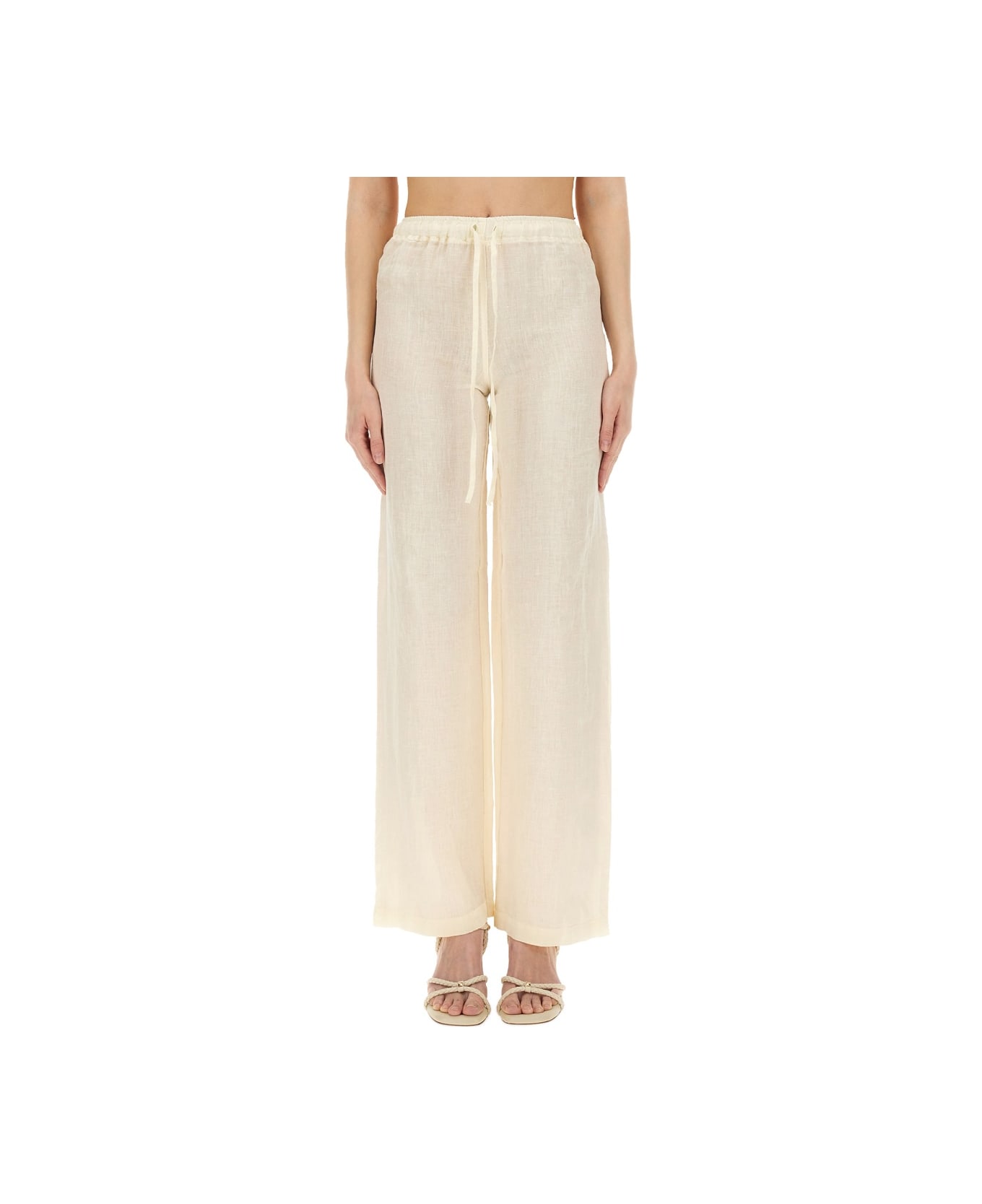 120% Lino Linen Pants - IVORY