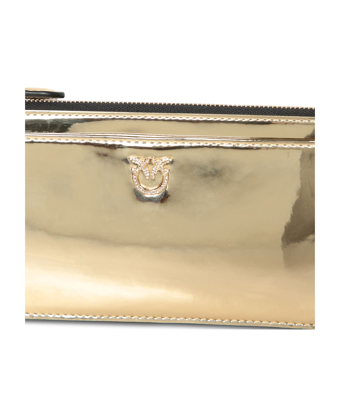 Pinko Logo Cards Holder - Golden