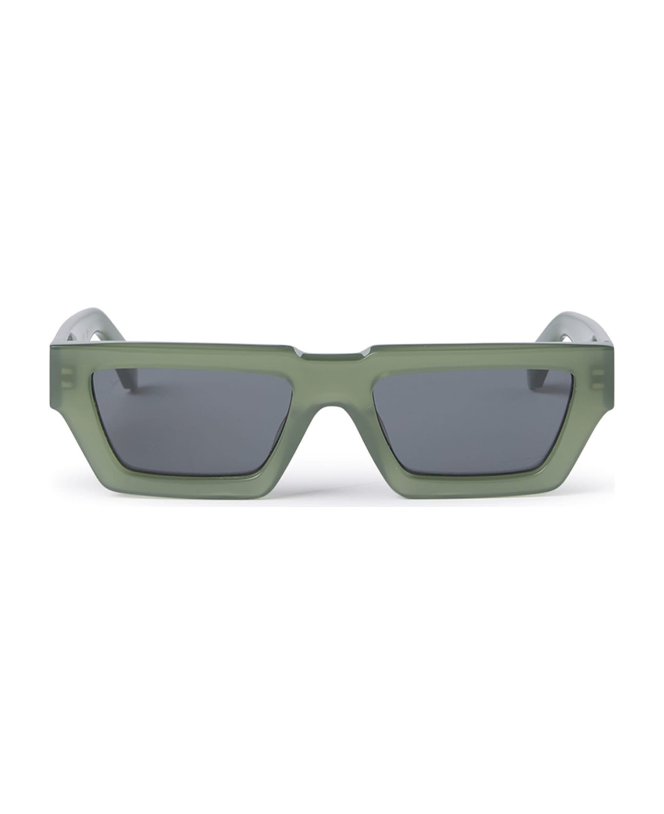 Off-White Manchester - Olive Green / Dark Grey Sunglasses - green