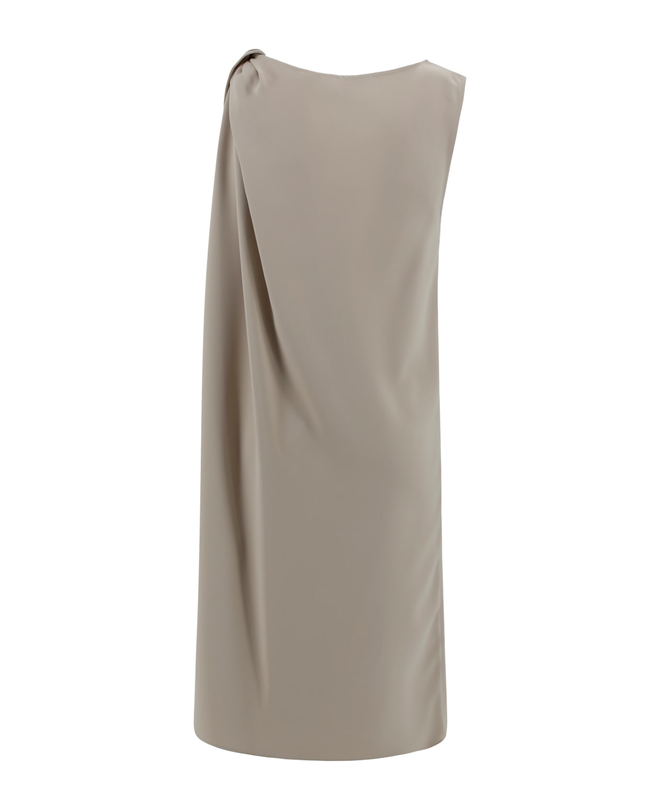 Parosh Midi Dress With Crossover - Sand