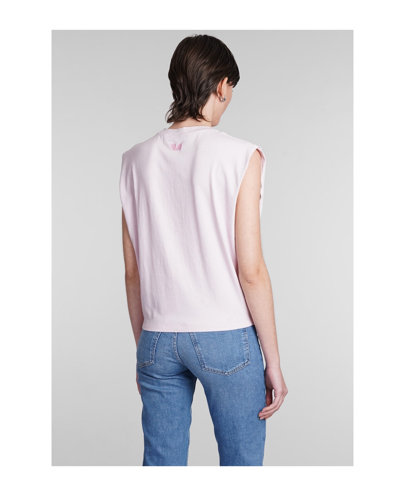 IRO Juli T-shirt In Rose-pink Cotton - rose-pink