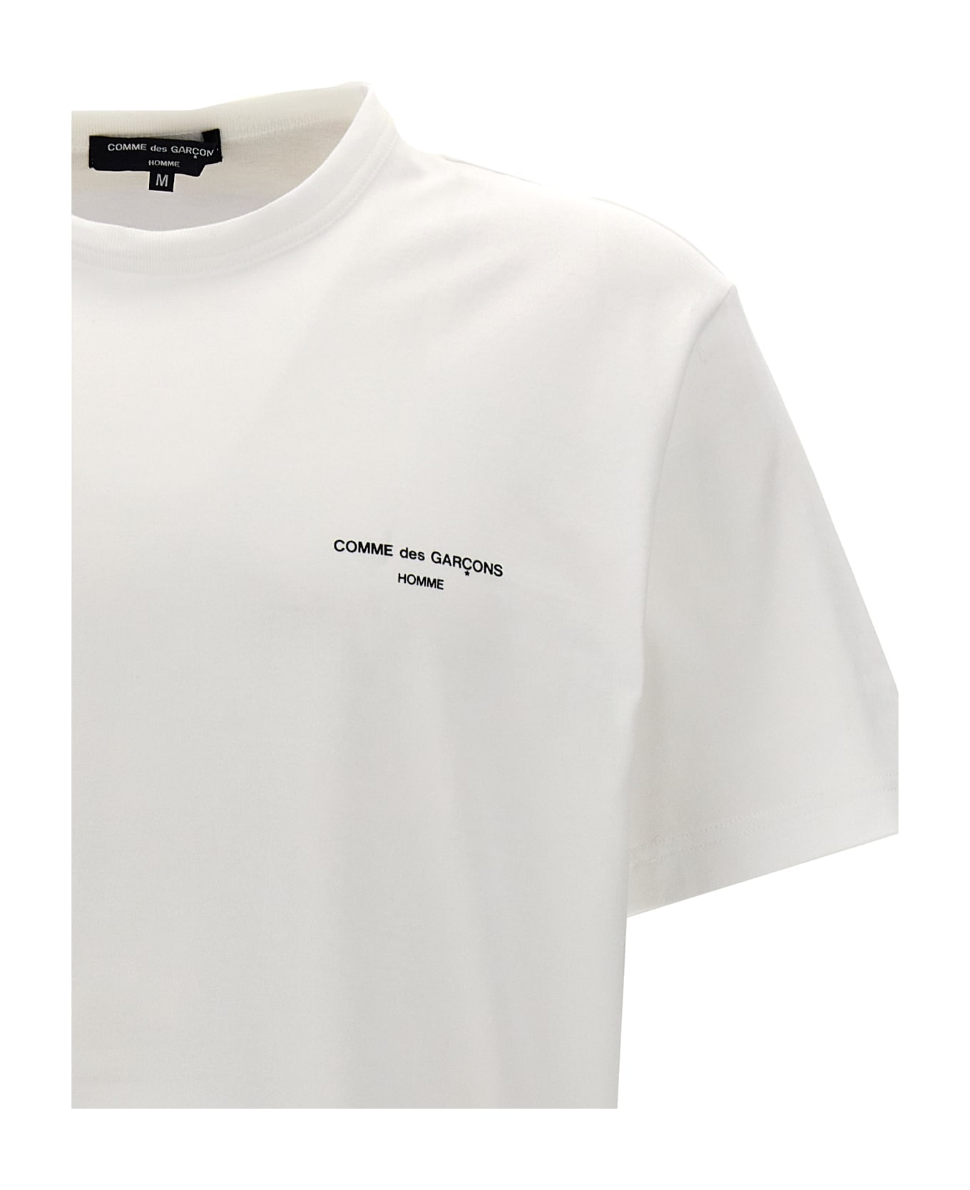 Comme des Garçons Homme Logo Print T-shirt - White