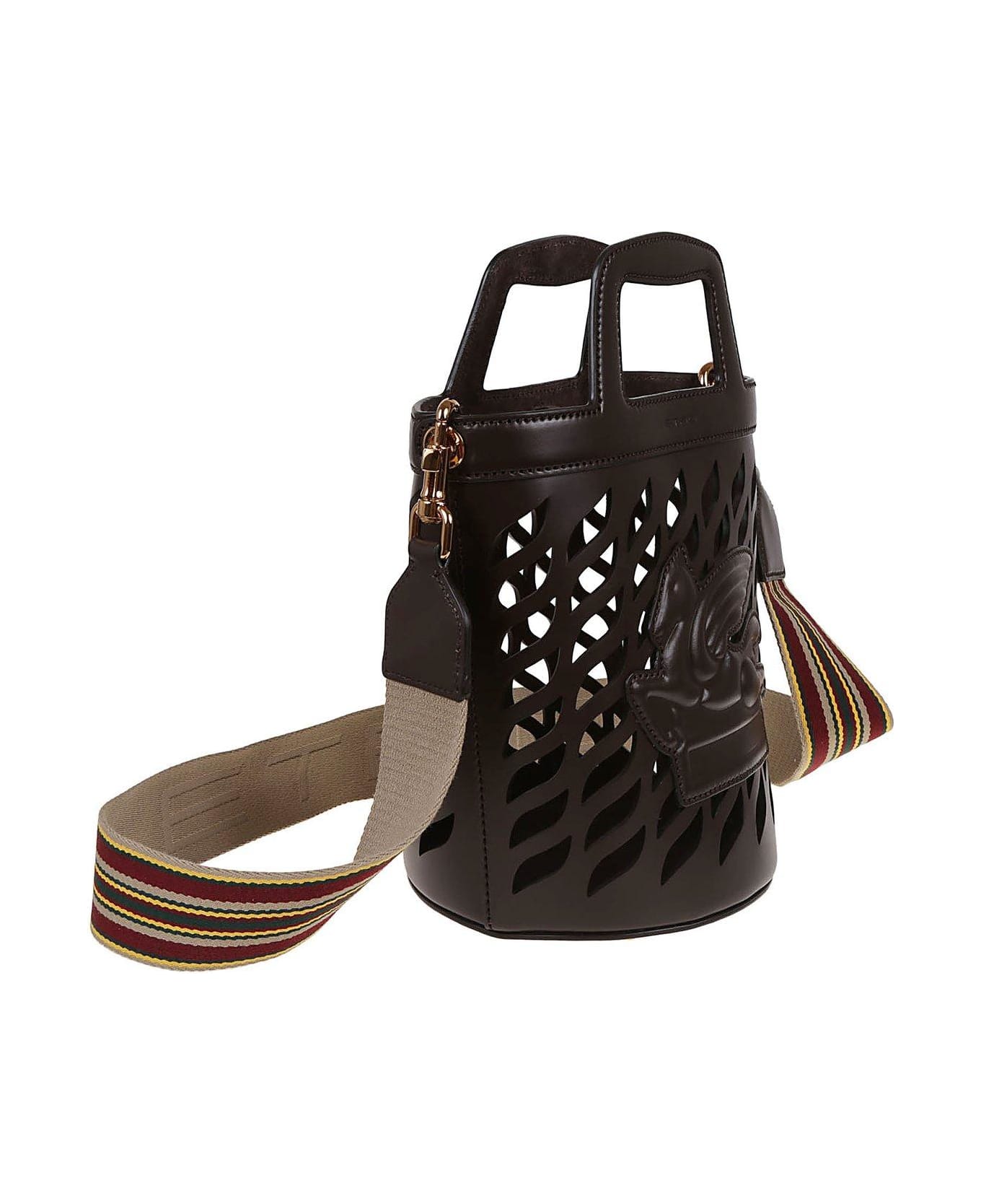 Etro Coffa Cut-out Bucket Bag