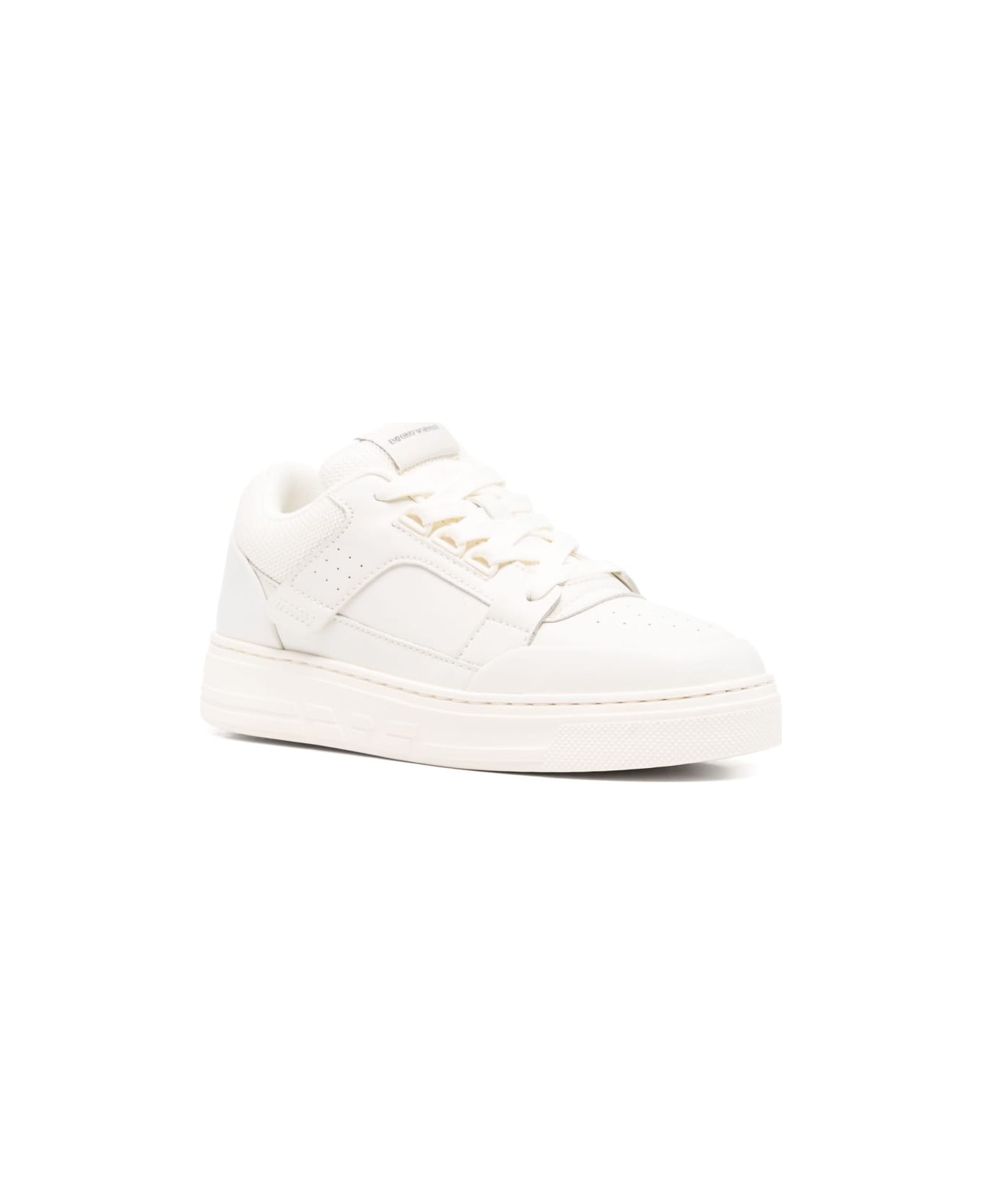 Emporio Armani Leather Sneakers - White