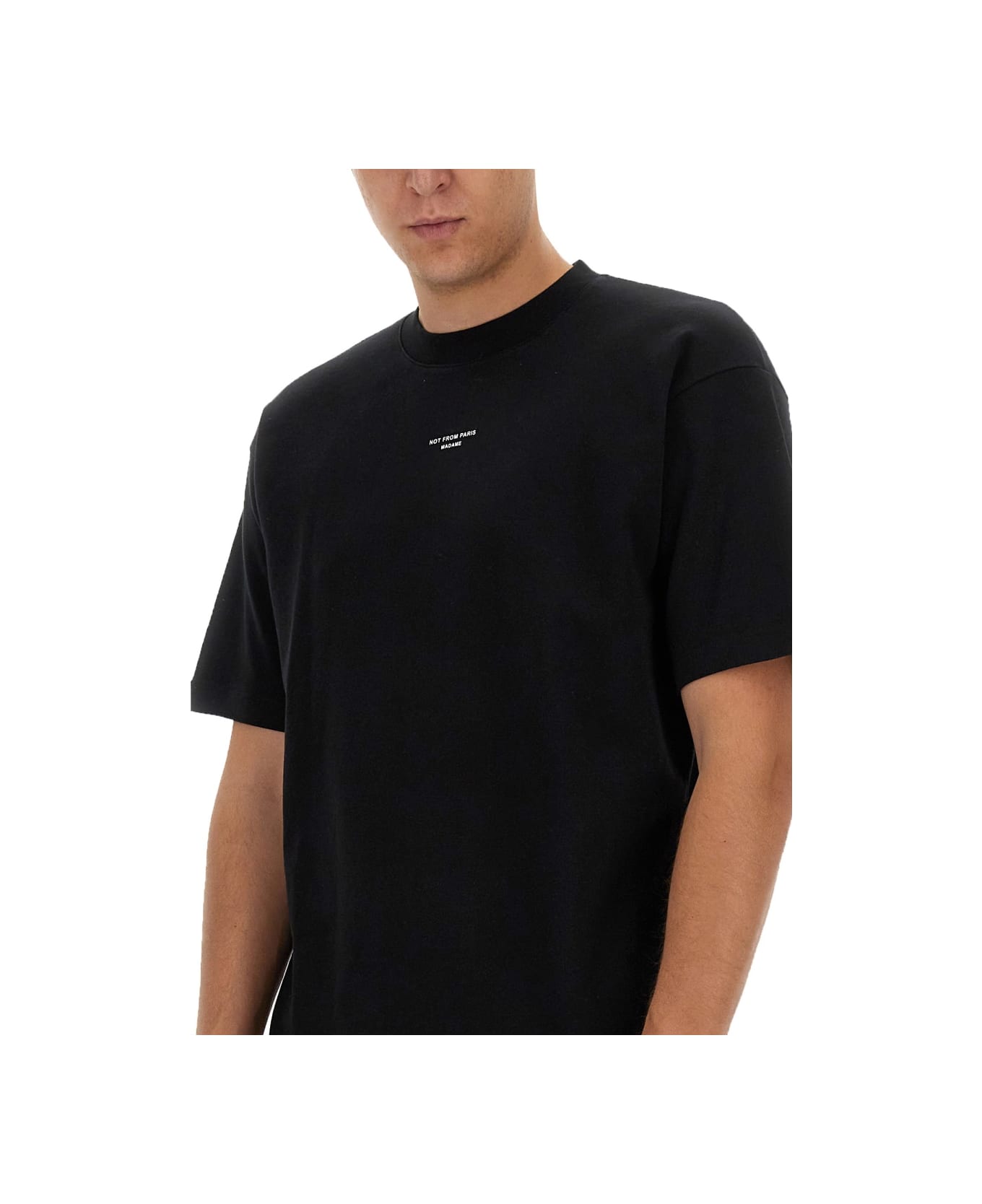 Drôle de Monsieur T-shirt "slogan" - BLACK