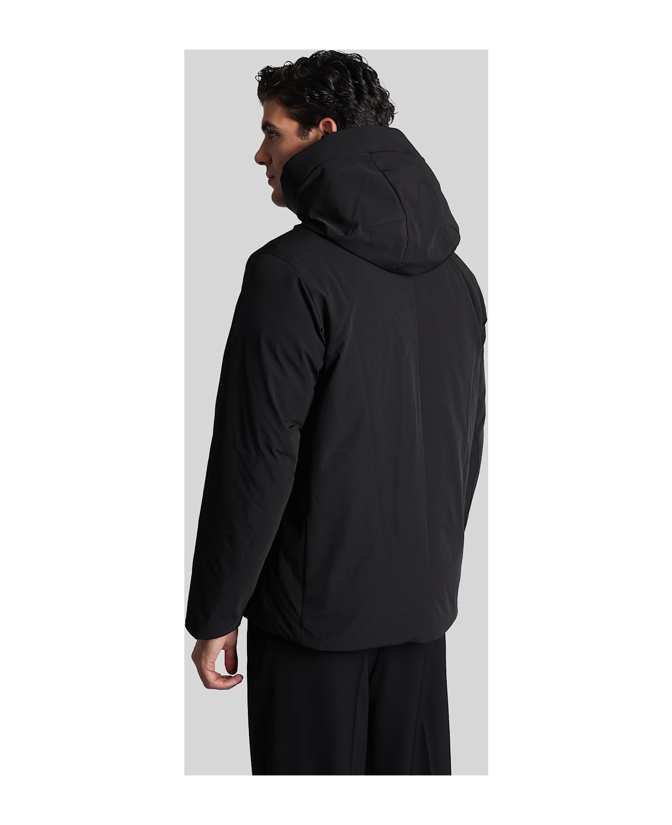 Attachment Puffer In Black Nylon - black