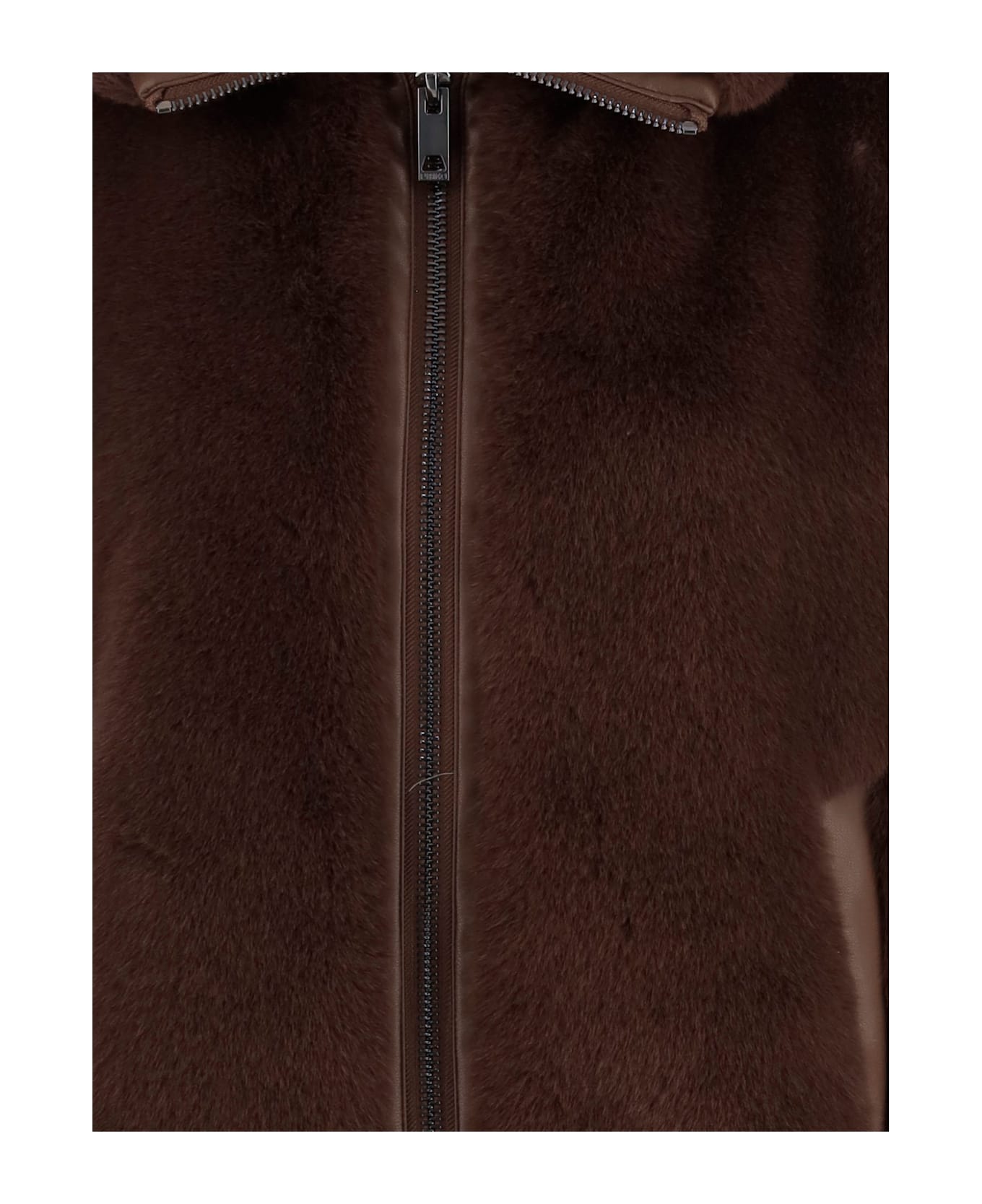 Pinko Deyn Nylon Vest - Marrone scuro