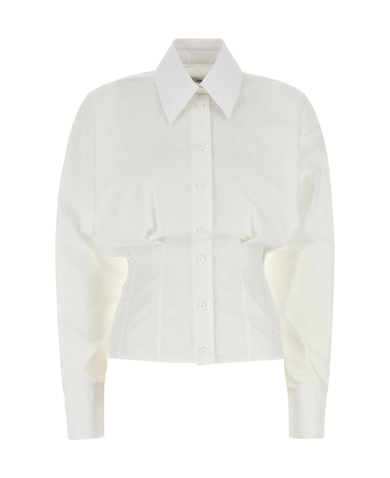 Tシャツ・カットソー THE ATTICO White poplin shirt (251WCH00043CCC052AA 001) The Attico White Poplin Shirt | italist