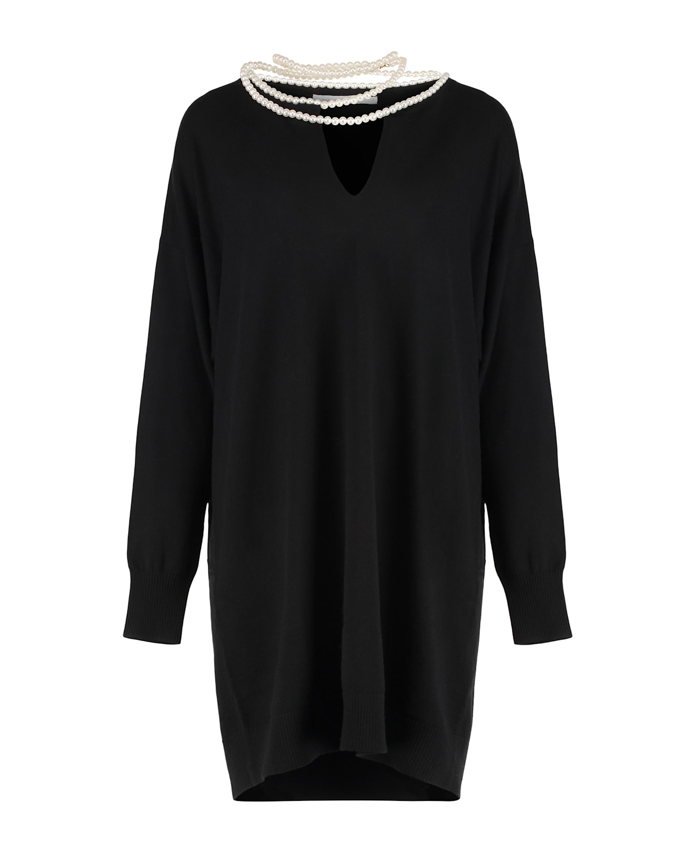 Zimmermann Crush Mini Wool Knit Dress - black