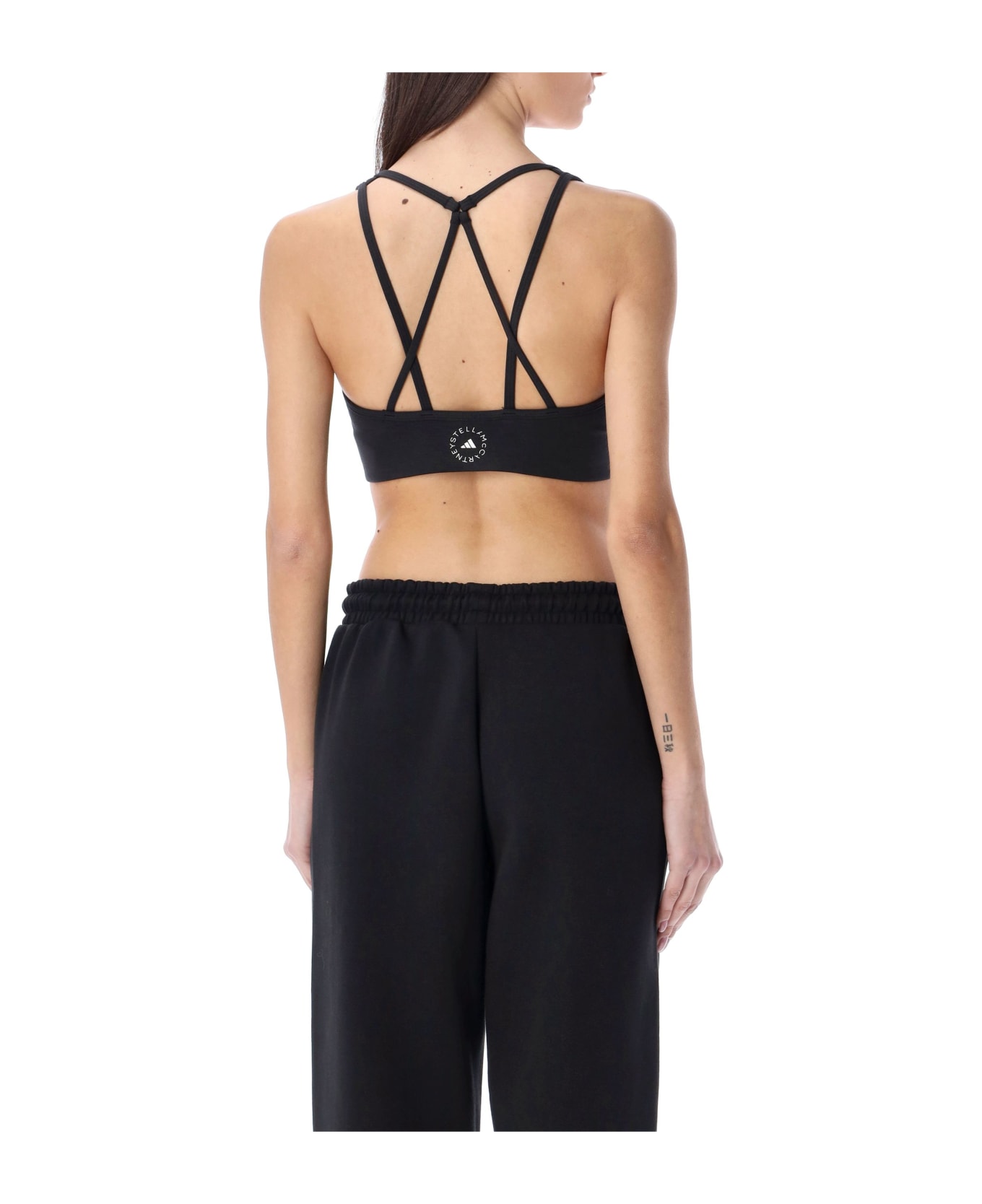 Adidas by Stella McCartney Truestrength Yoga Medium Support Sports Bra - Black/white