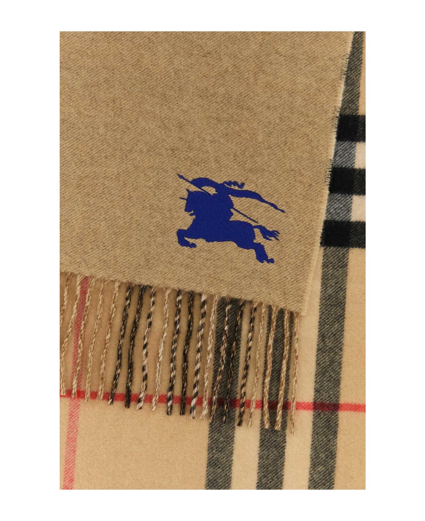Burberry Beige Cashmere Reversible Scarf - SANDIPCHECK