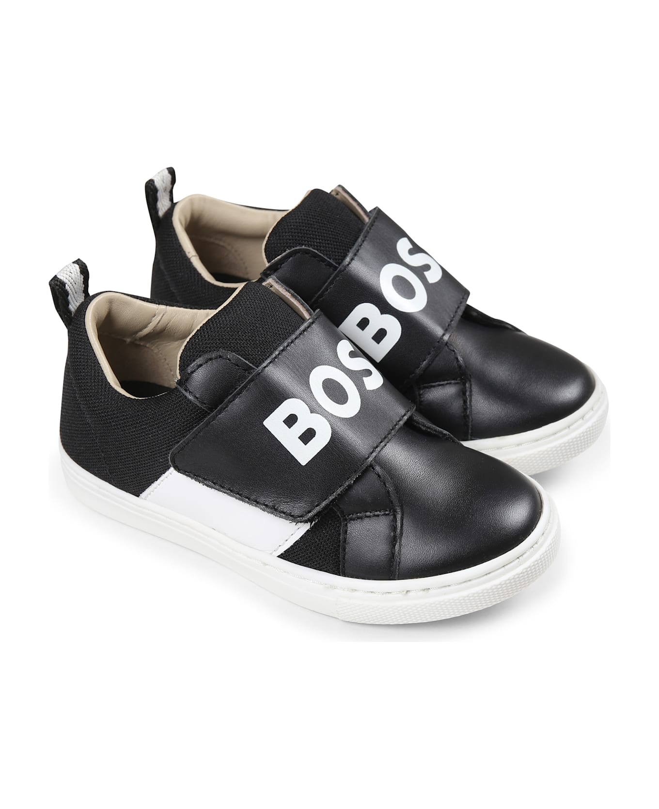 Hugo Boss Black Sneakers For Boy With Logo - Black