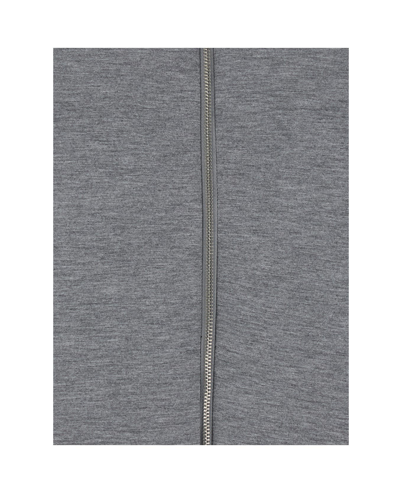 Tela Grey Hoodie With Dropped Shoulder In Cotton Blend Woman - Grey