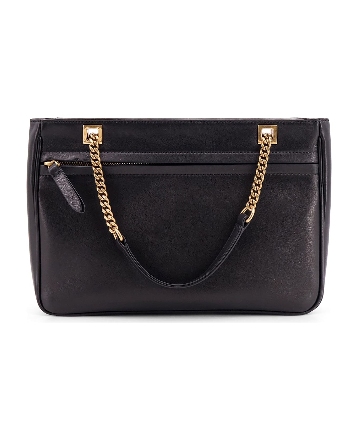 Valentino Garavani Black Nappa Leather Small Viva Superstar Shoulder Bag - Black