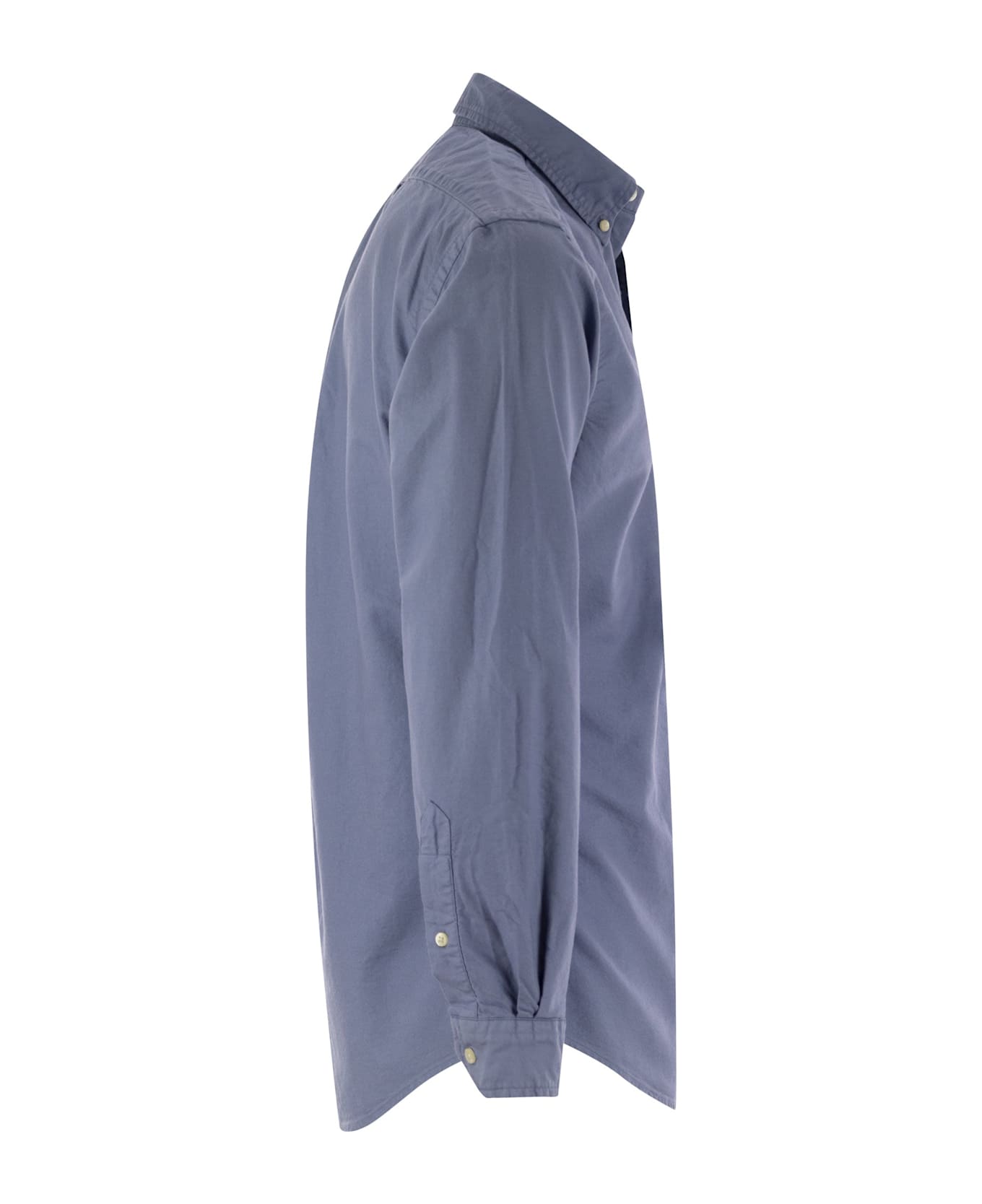 Polo Ralph Lauren Custom-fit Garment Dyed Oxford Shirt - Light Blue