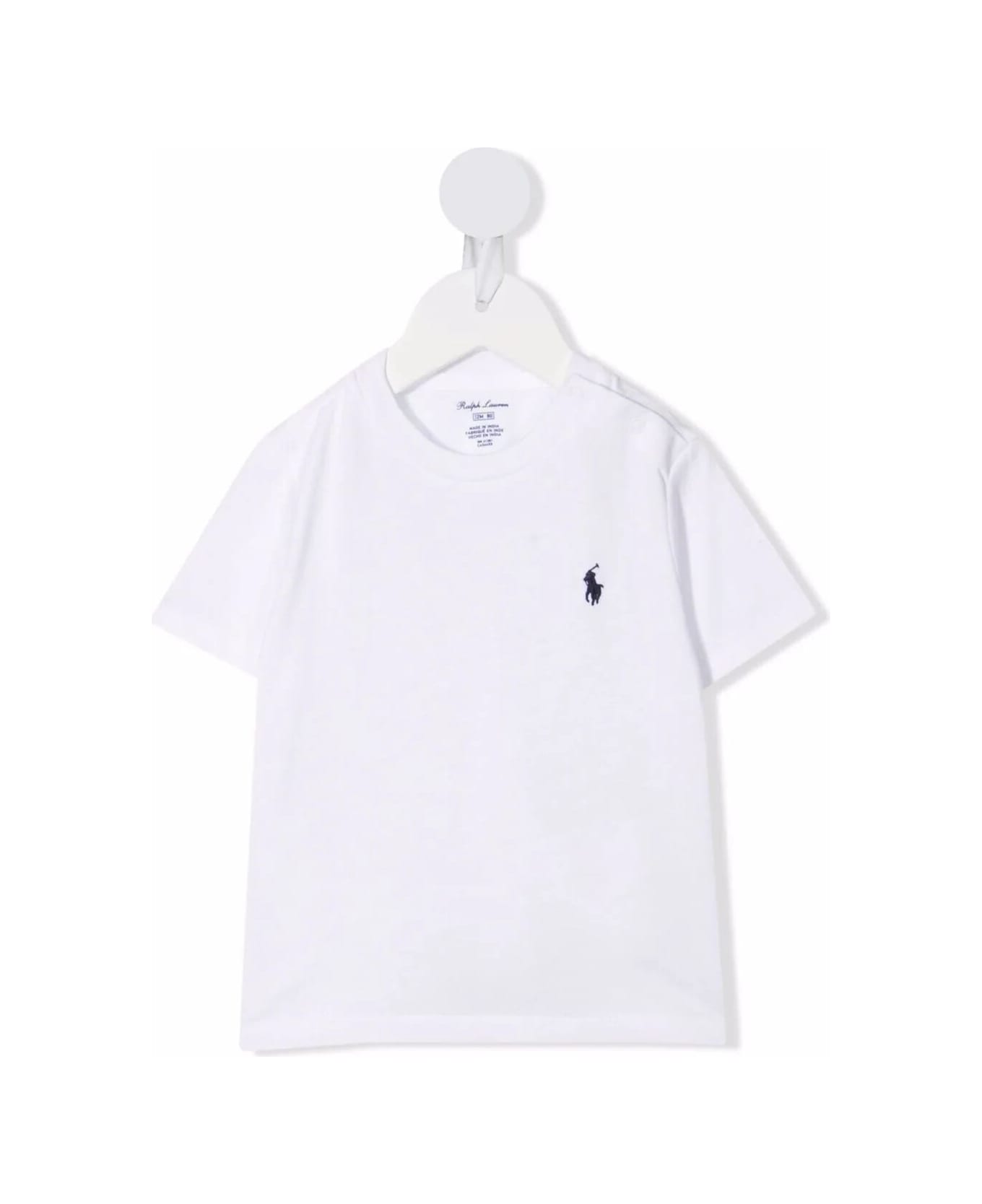 Polo Ralph Lauren Ss Cn Tops T-shirt - White