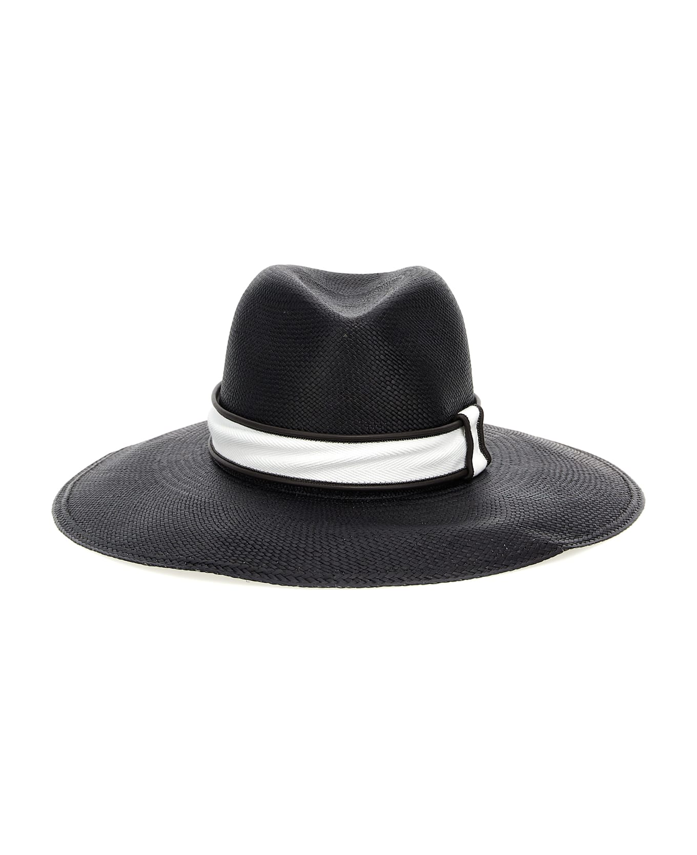 Brunello Cucinelli Fedora Straw - Black  