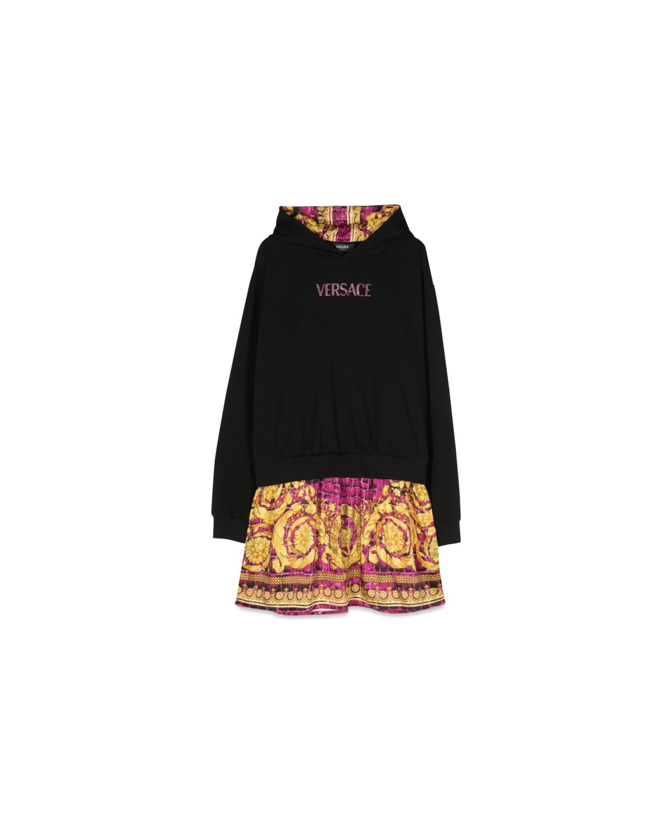 Versace Dress Fleece + Baroque Coconut Poly Twill + Logo Embroidery - MULTICOLOUR